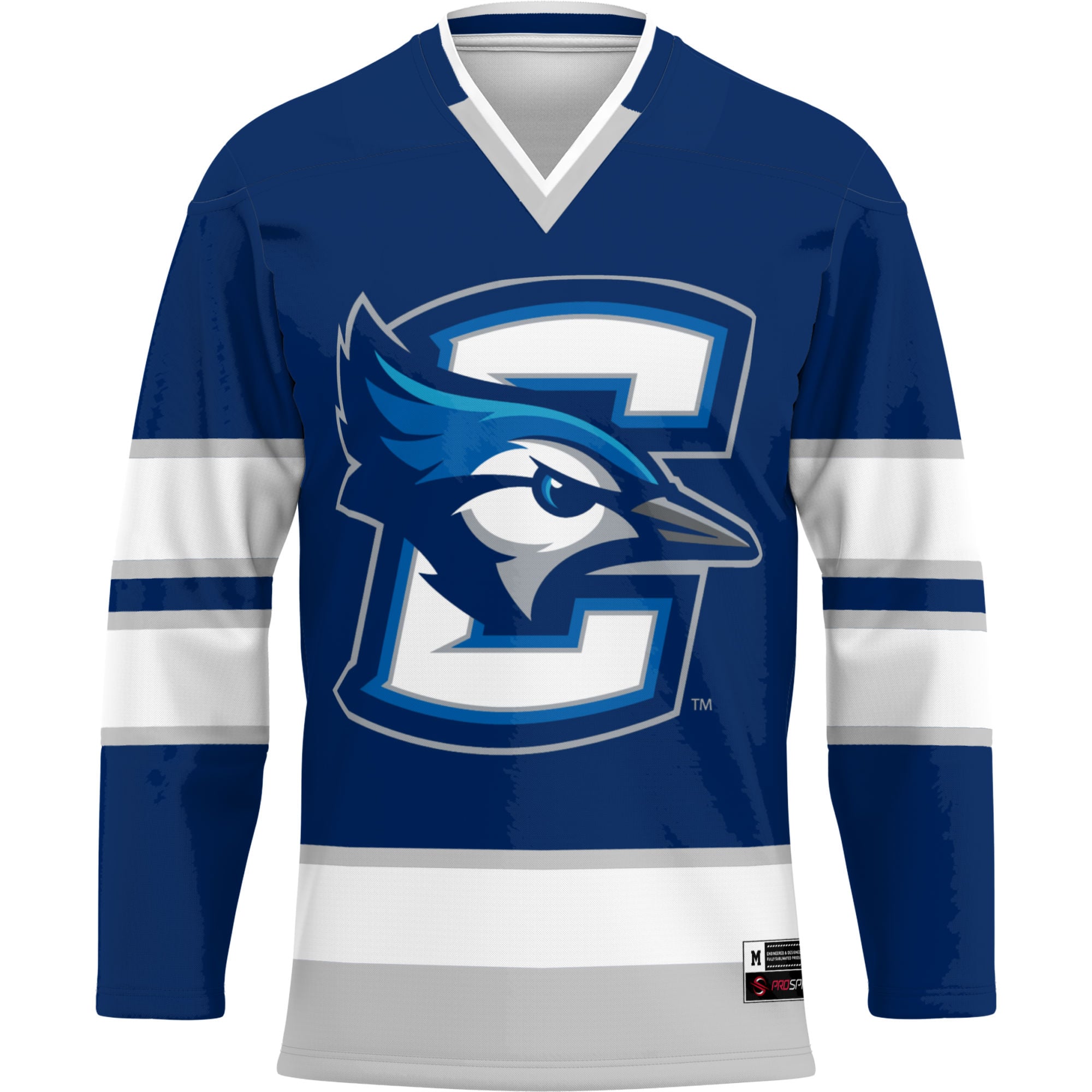 Creighton Bluejays Hockey Jersey Blue - front view