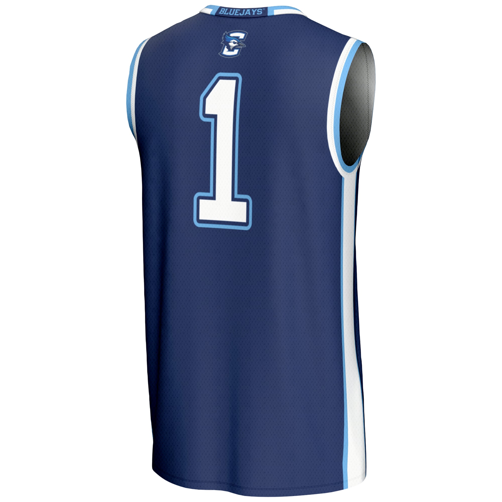 #1 Creighton Bluejays Youth Lightweight Basketball Jersey Royal - back view