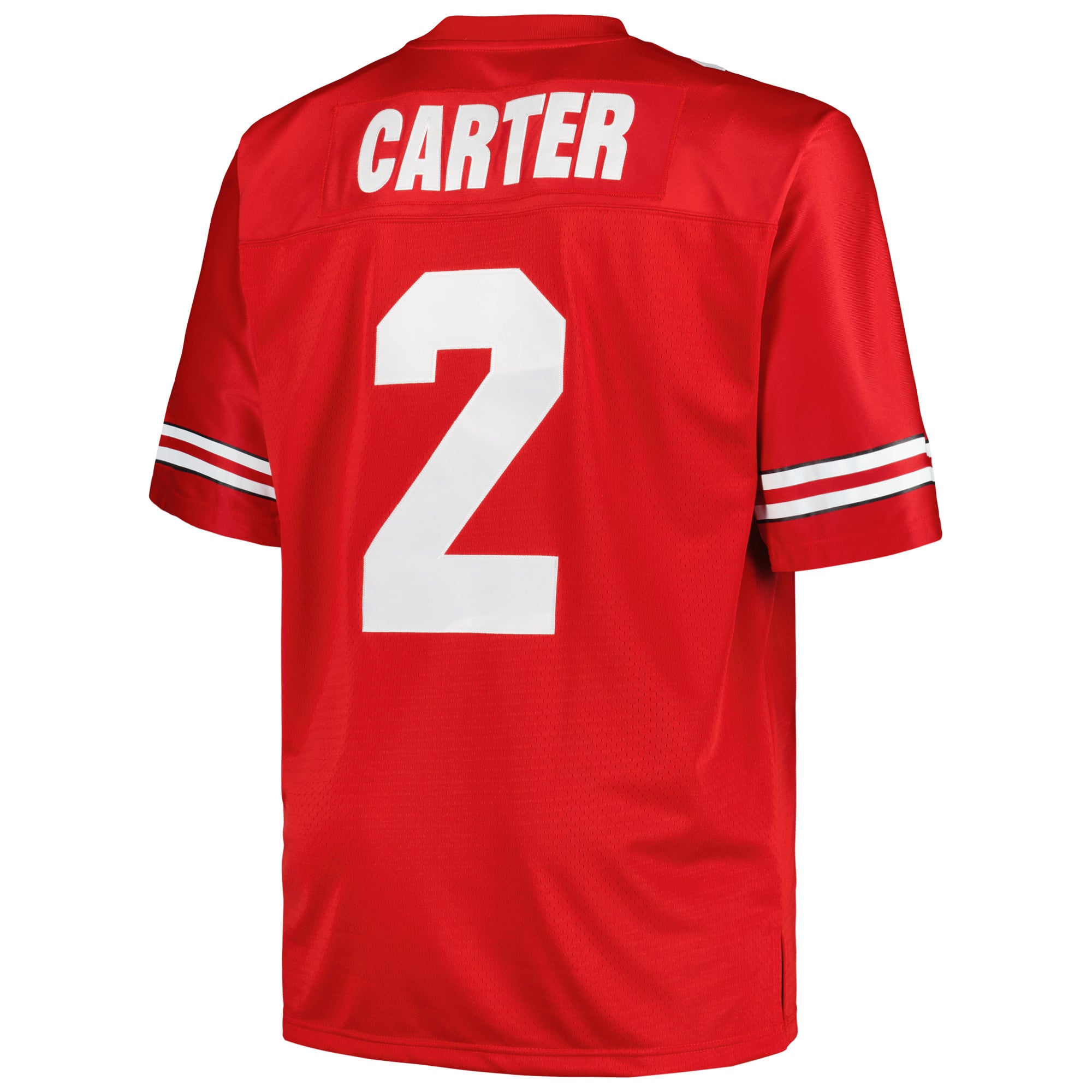Cris Carter Ohio State Buckeyes Big & Tall Jersey Scarlet - back view