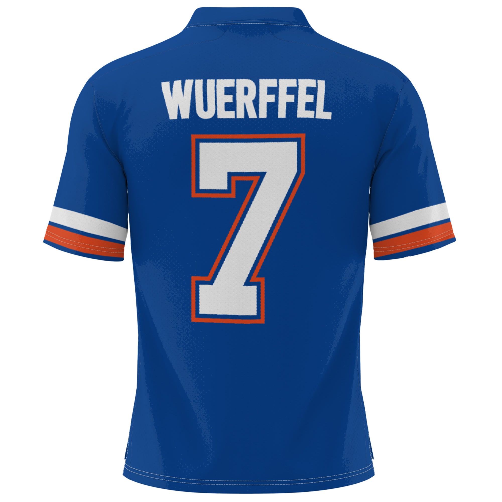 Danny Wuerffel Florida Gators Heisman Football Jersey Royal - back view