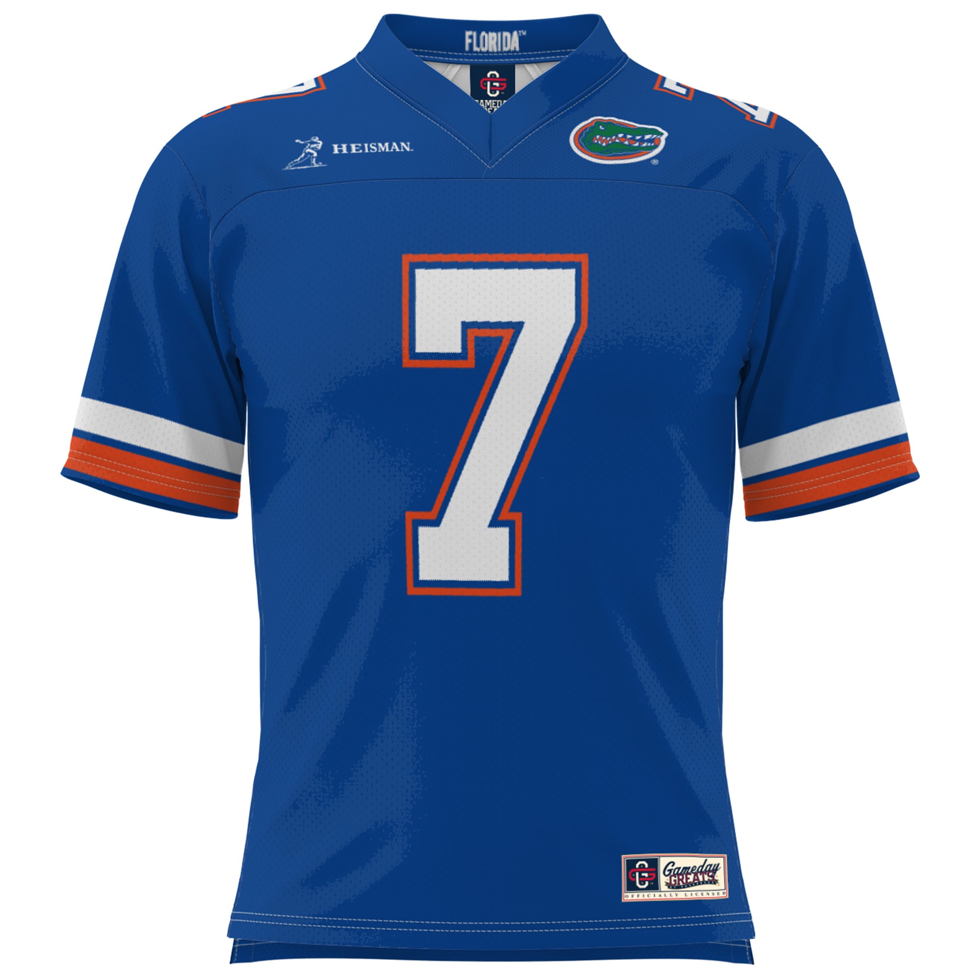 Danny Wuerffel Florida Gators Heisman Football Jersey Royal - front view