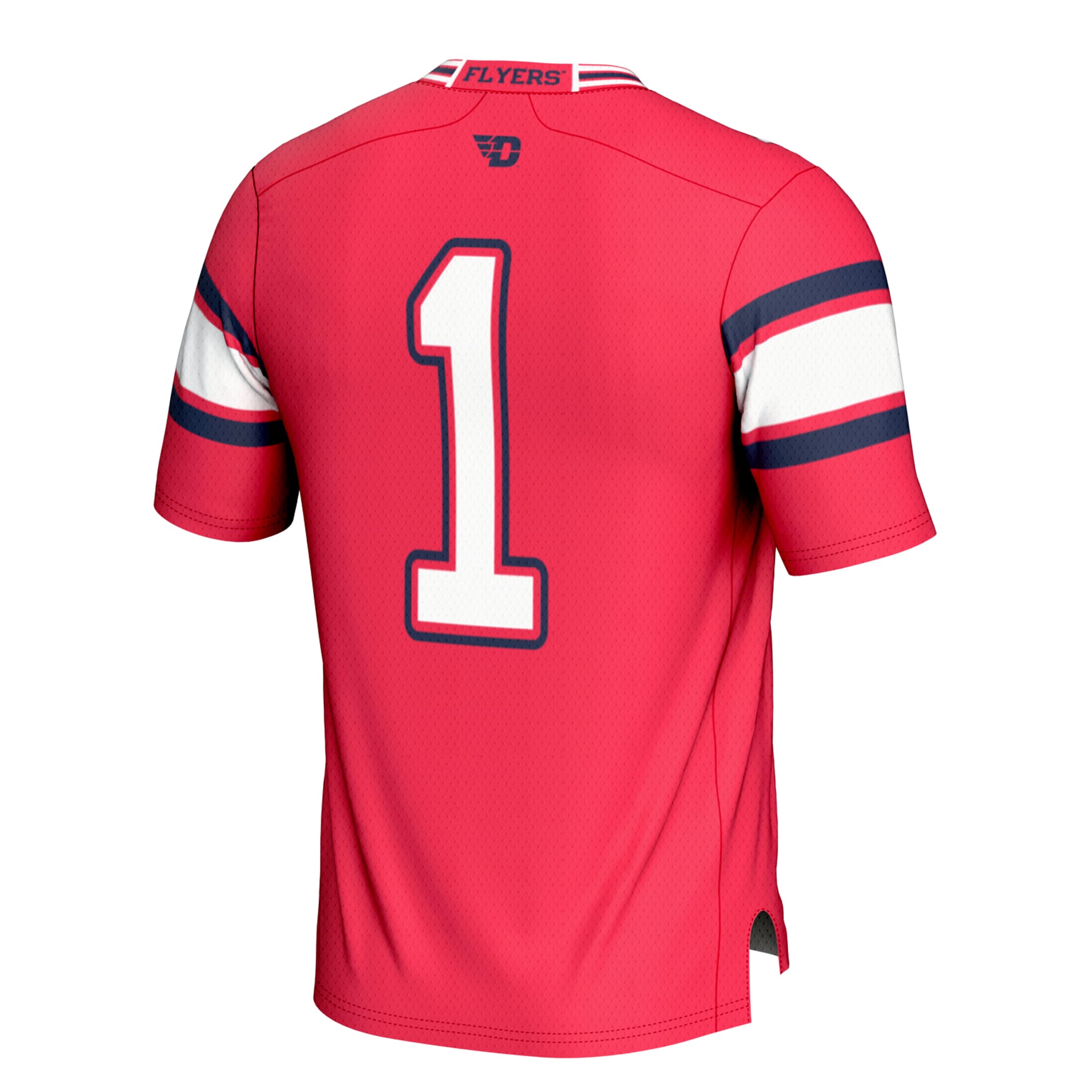 #1 Dayton Flyers Football Jersey - Red - back view