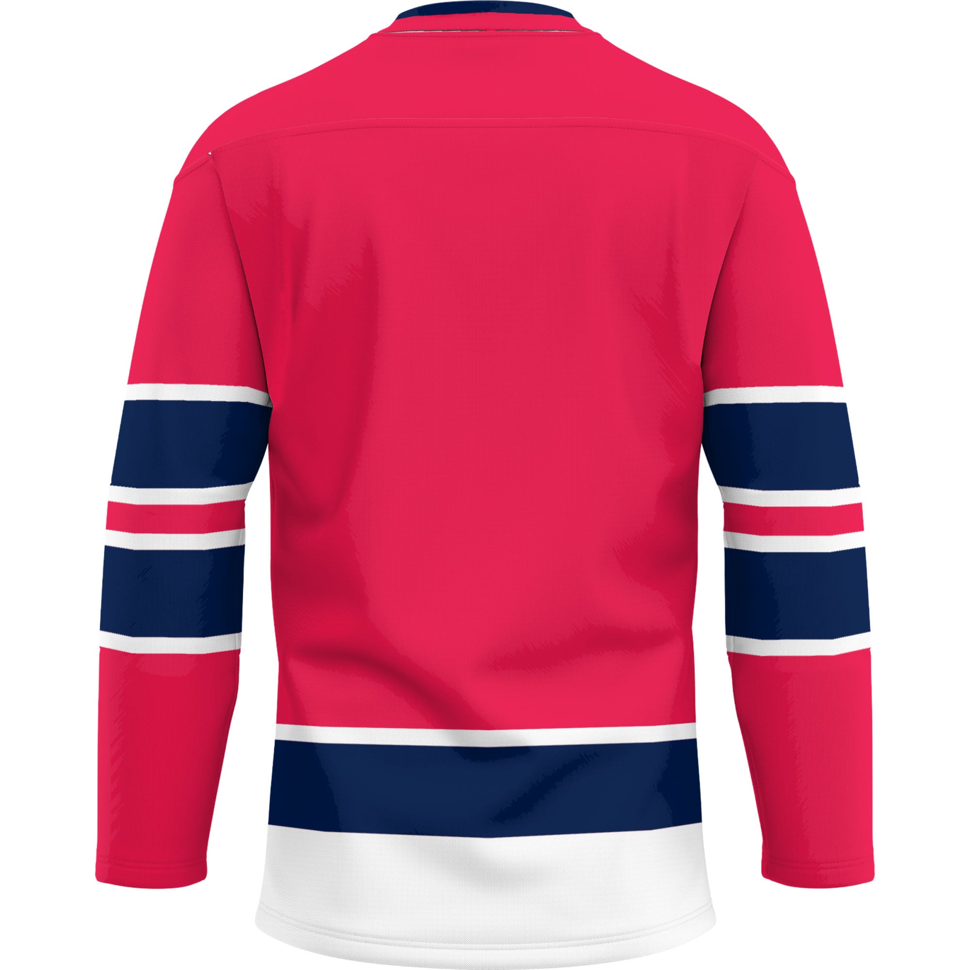 Dayton Flyers Hockey Jersey Red - back view