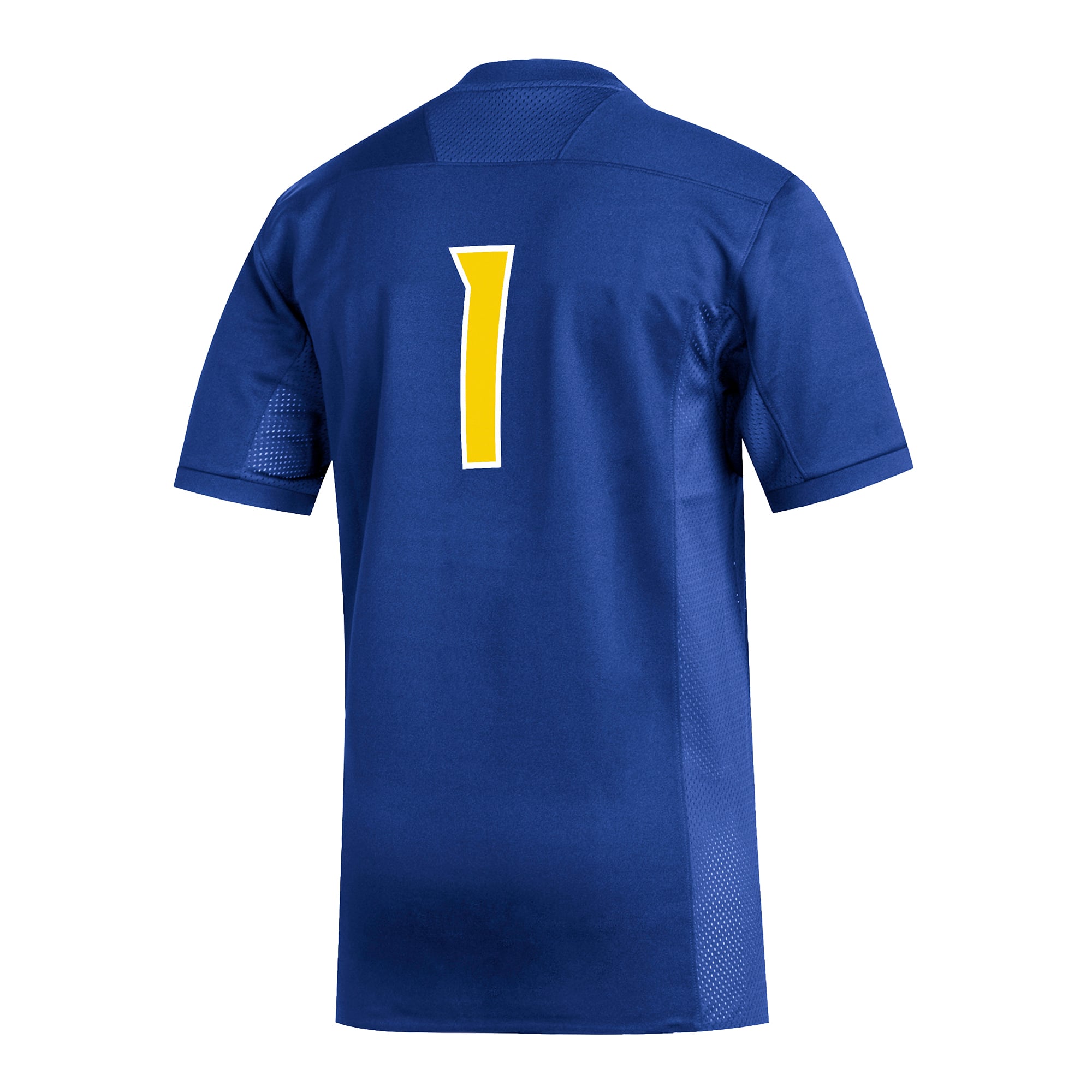 #1 Delaware Fightin' Blue Hens Football Jersey Royal - back view