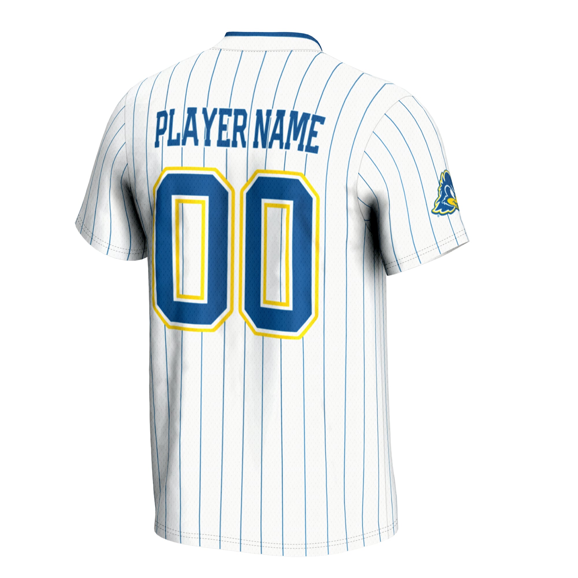 Delaware Fightin' Blue Hens Unisex Lightweight Softball Jersey White - back view