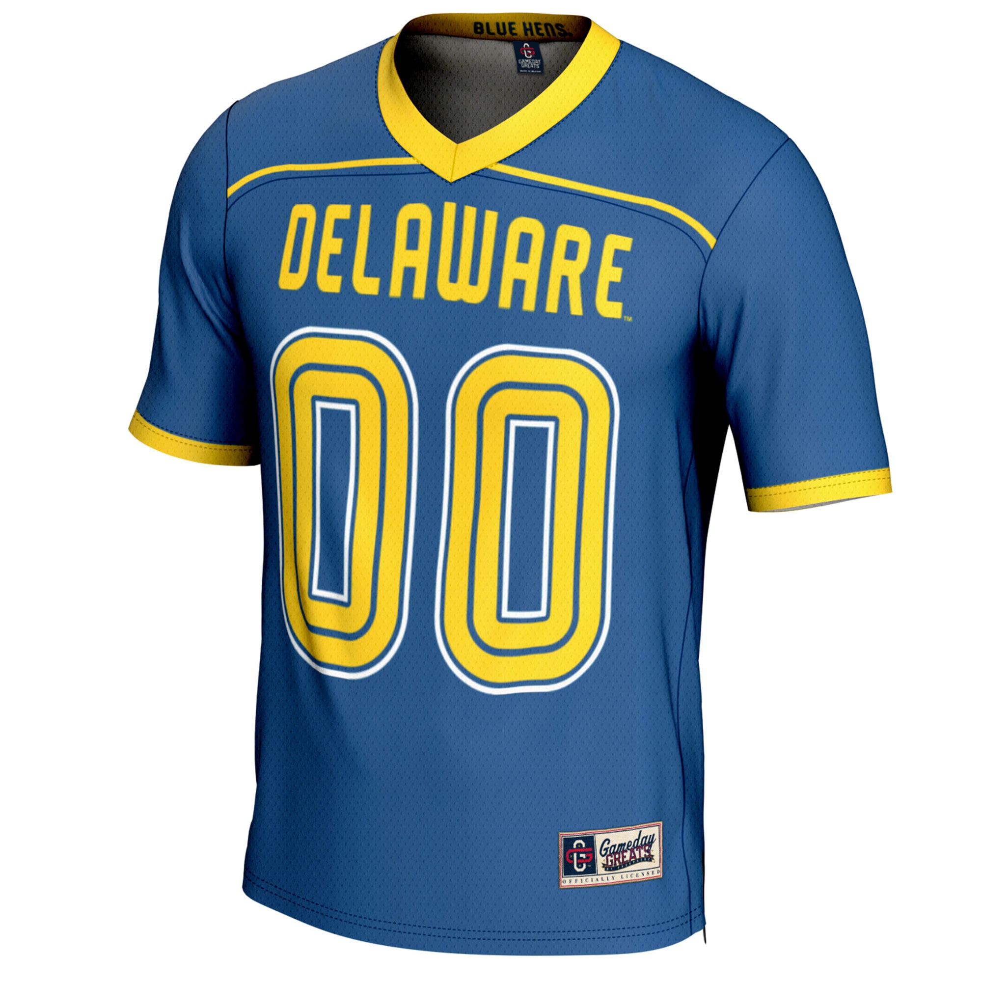 Delaware Fightin' Blue Hens Unisex Men's Lacrosse Lightweight Jersey Royal - front view