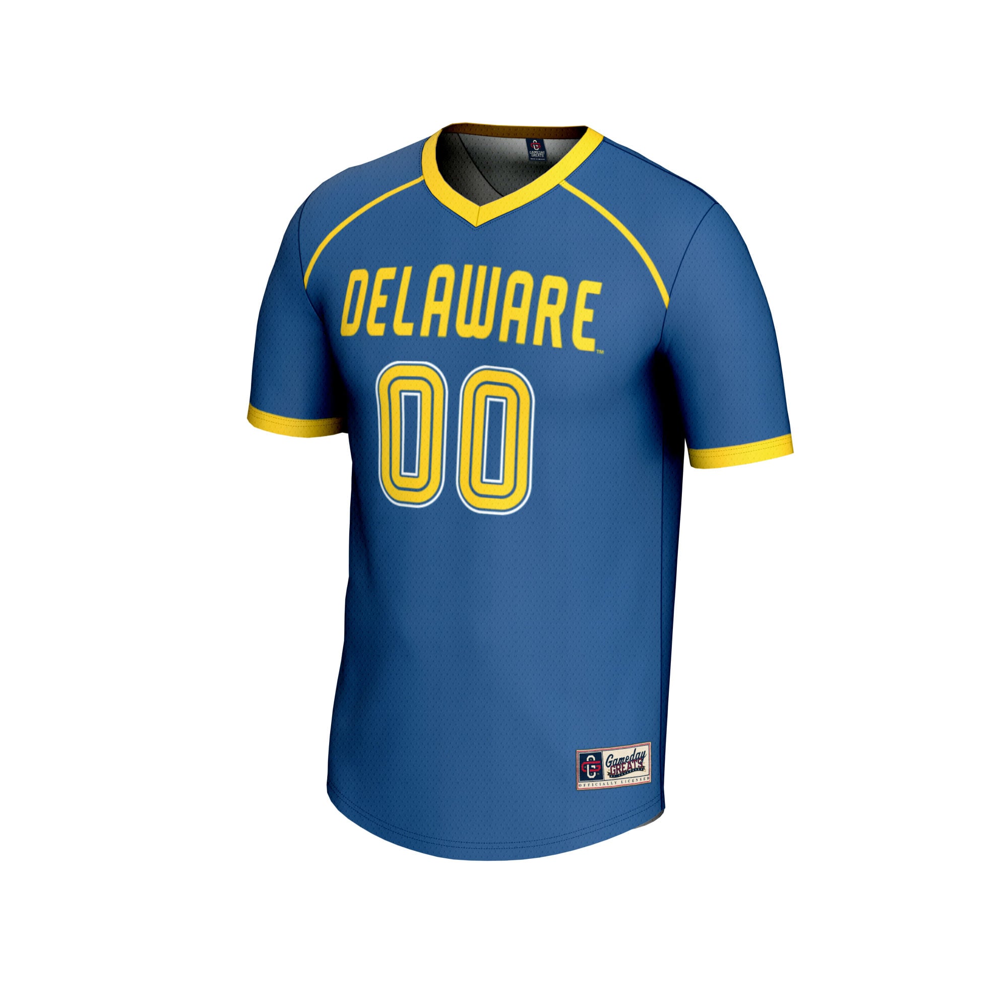 Delaware Fightin' Blue Hens Youth Women's Lacrosse Lightweight Jersey Royal - front view