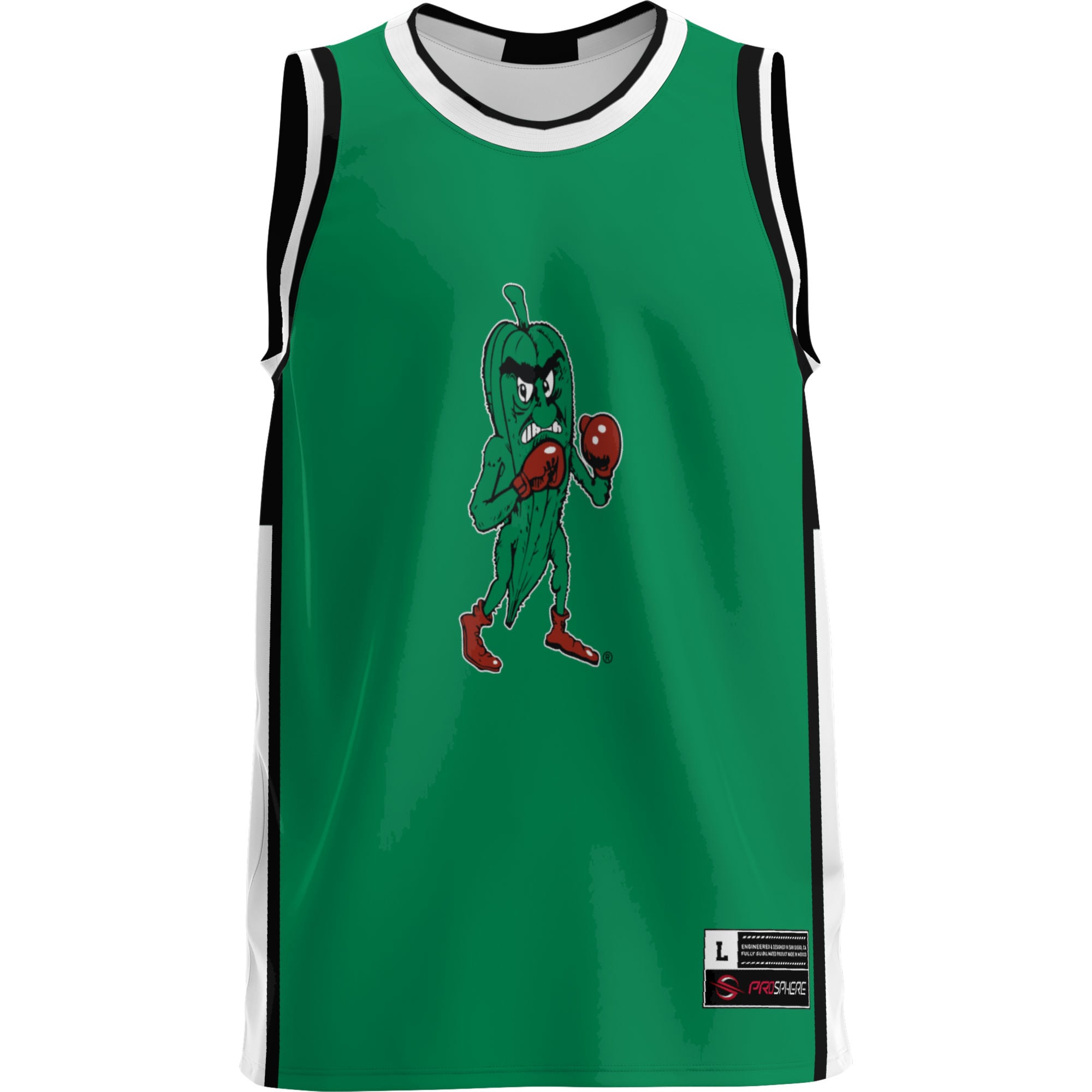 Delta State Statesmen Lightweight Basketball Jersey Green - front view