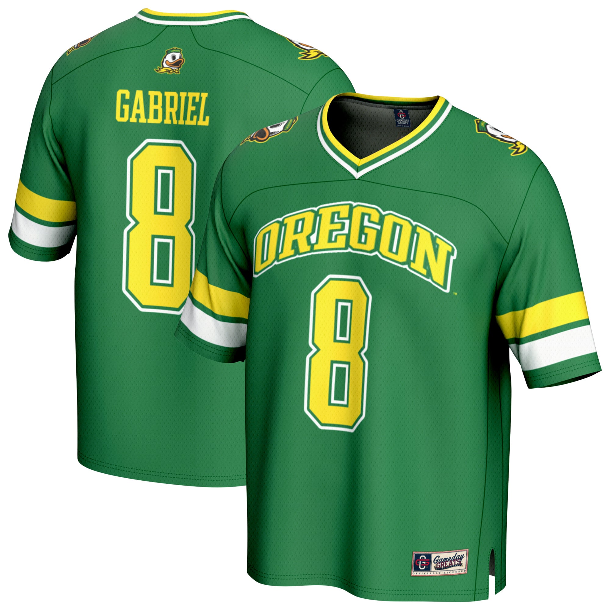 Dillon Gabriel Oregon Ducks Unisex Football Fashion Jersey Green - front and back view