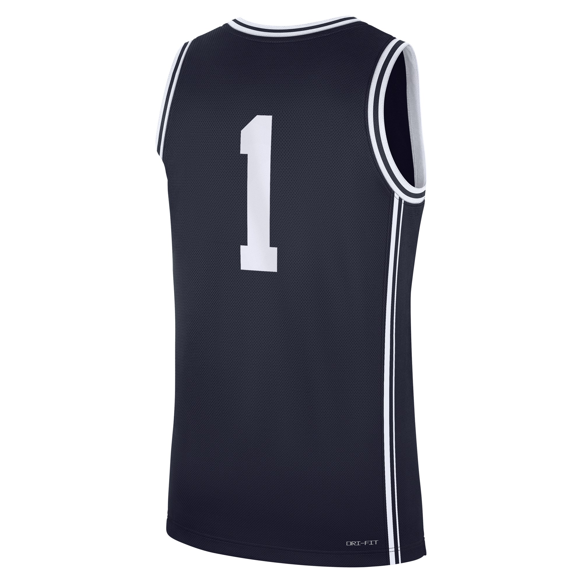 Duke Blue Devils #1 Alternate Basketball Jersey Navy - back view
