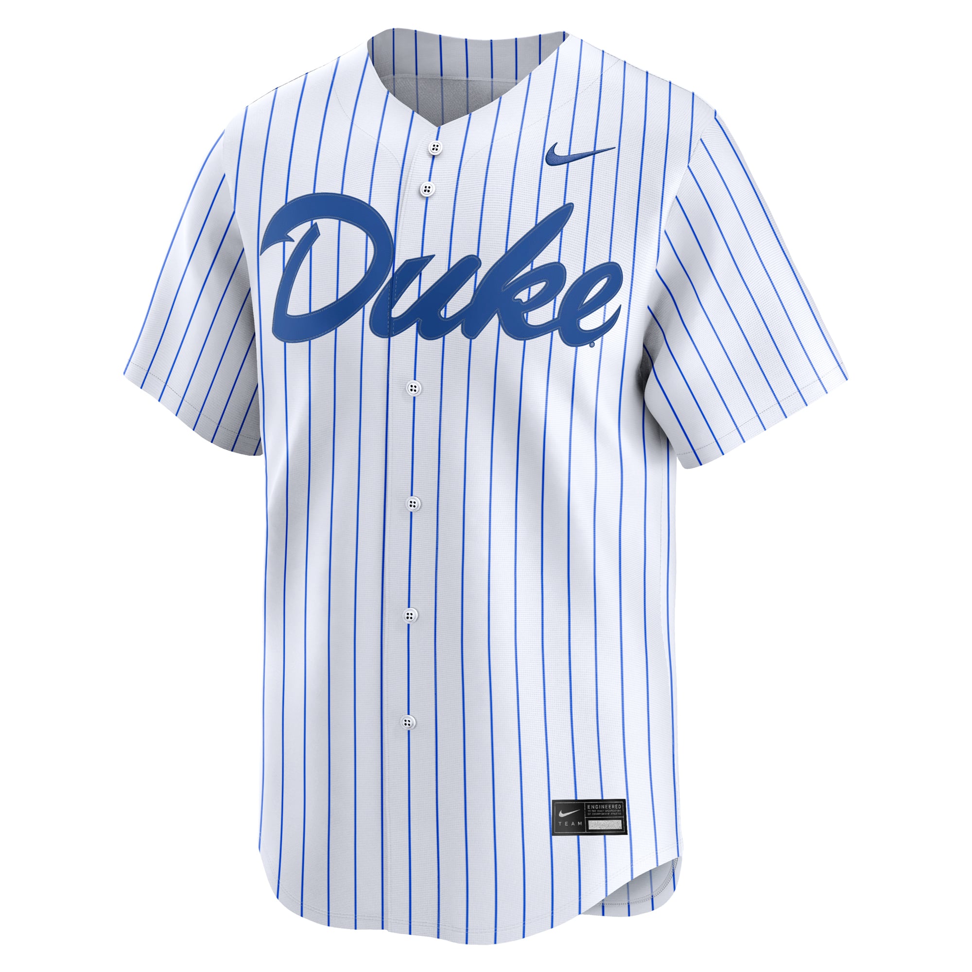 Duke Blue Devils Baseball Jersey White - front view