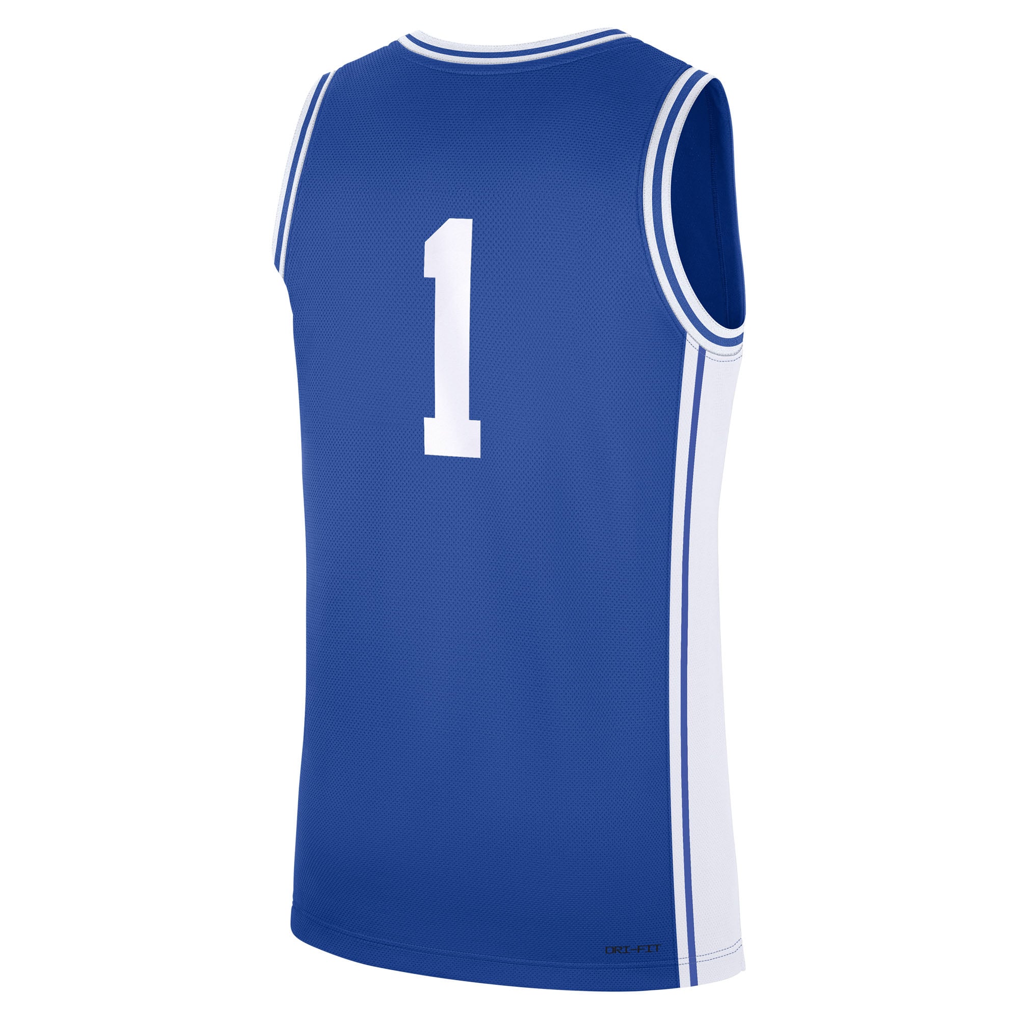 #1 Duke Blue Devils Road Jersey Royal - back view