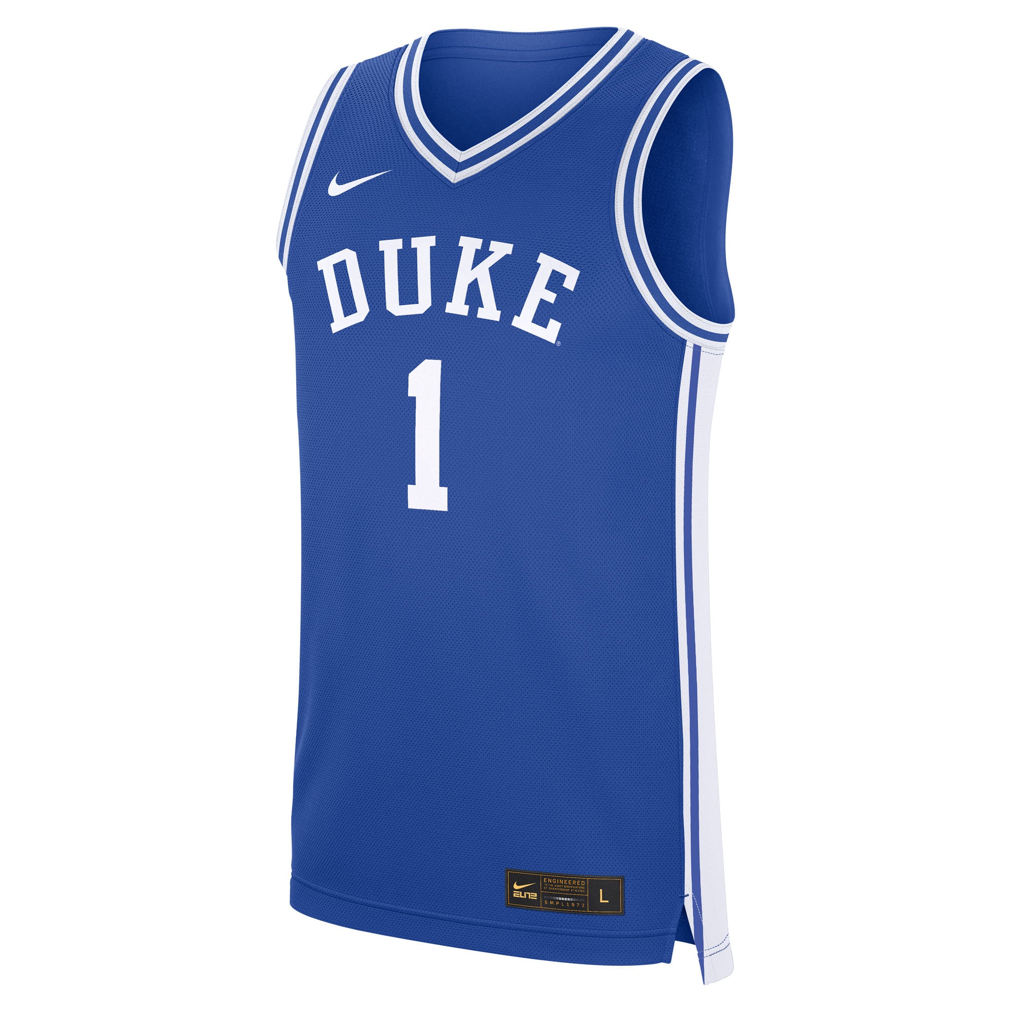#1 Duke Blue Devils Road Jersey Royal - front view