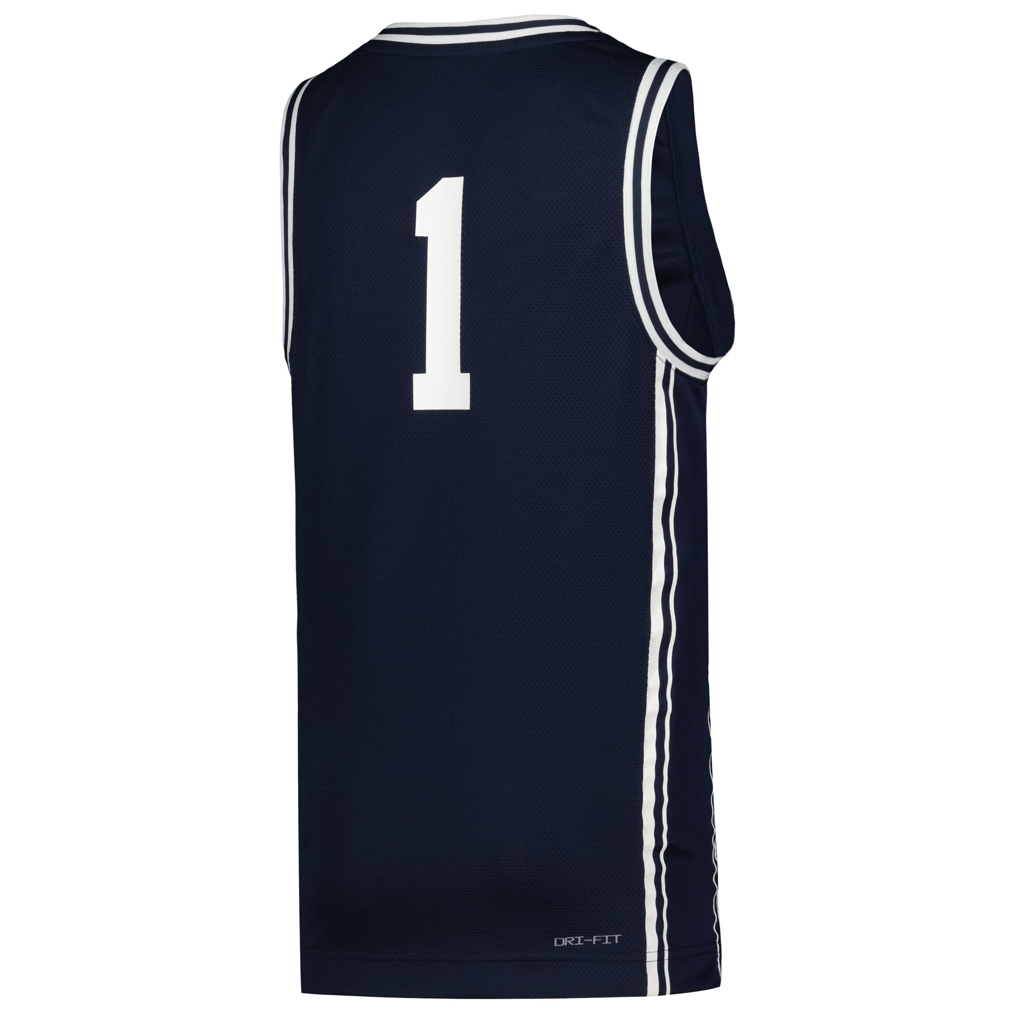 #1 Duke Blue Devils Youth Icon Basketball Jersey Navy - back view