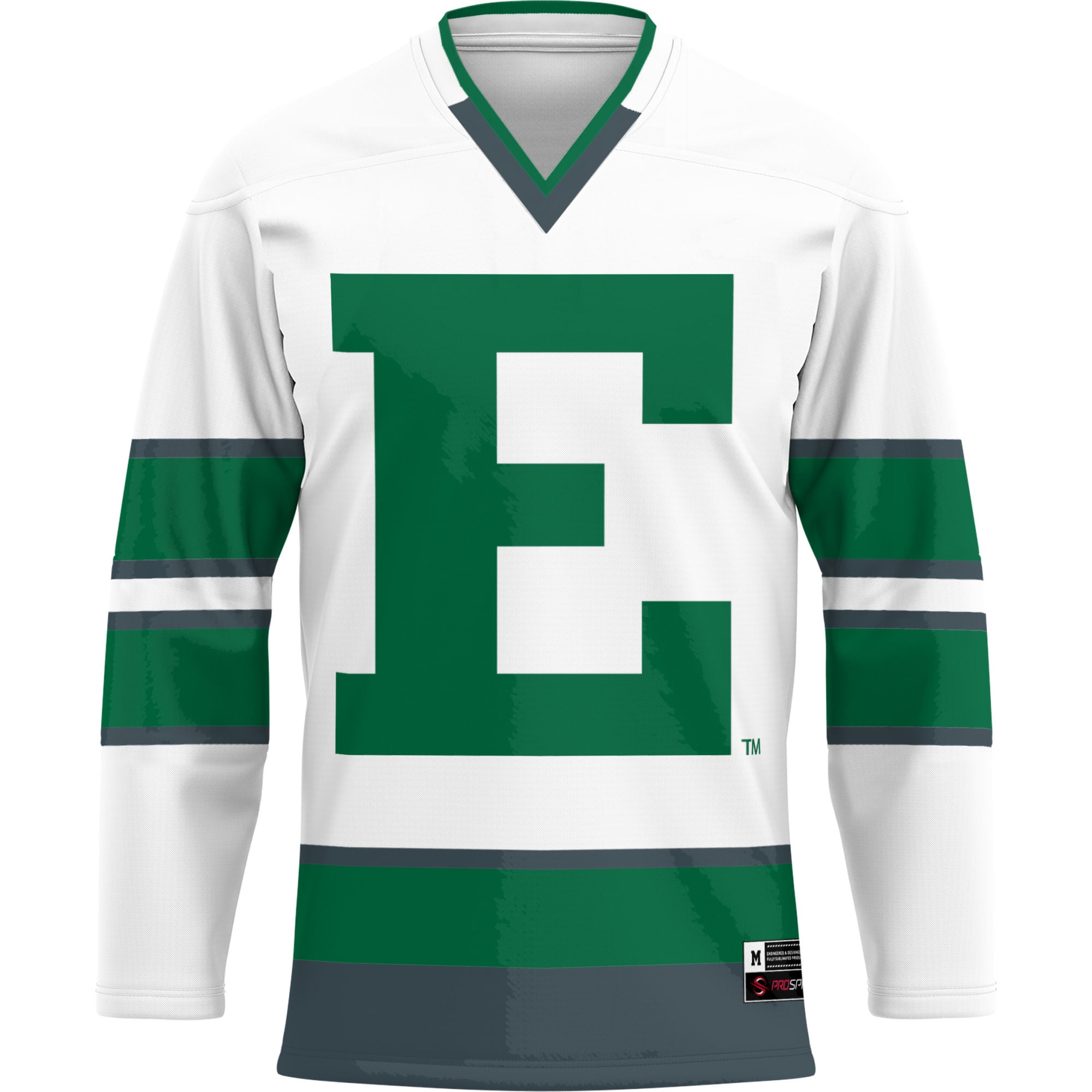 Eastern Michigan Eagles Hockey Jersey Green - front view