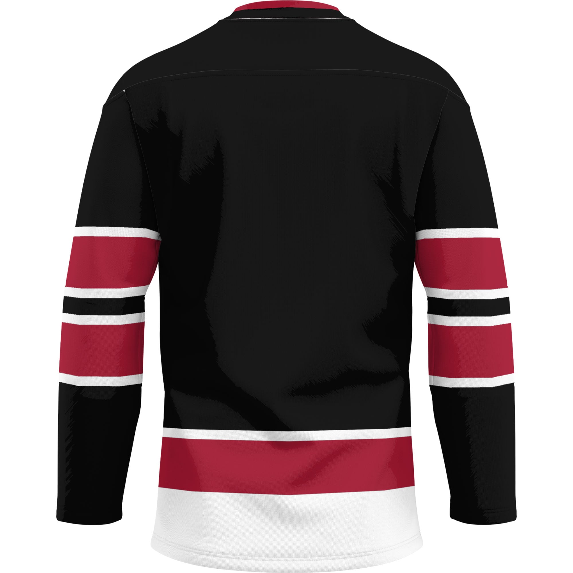 Eastern Washington Eagles Hockey Jersey Black - back view