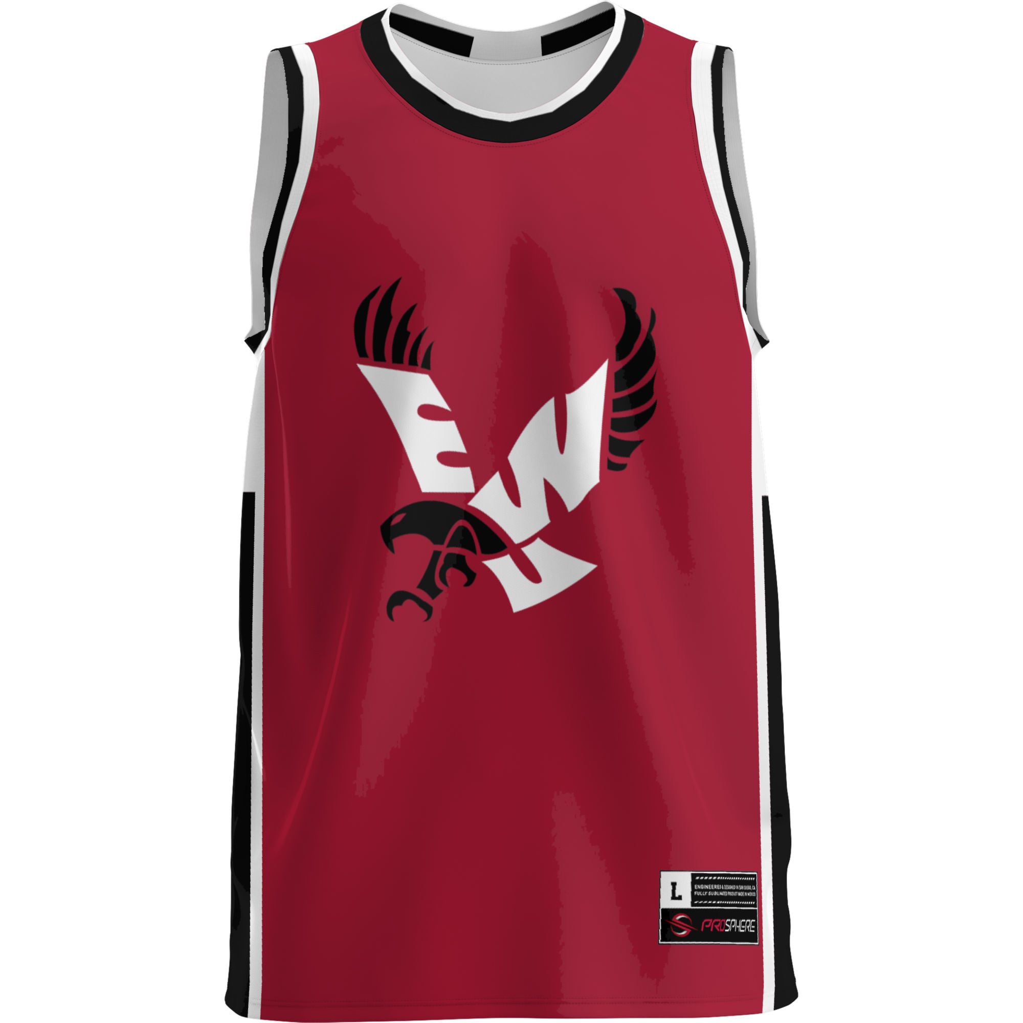 Eastern Washington Eagles Lightweight Basketball Jersey Red - front view