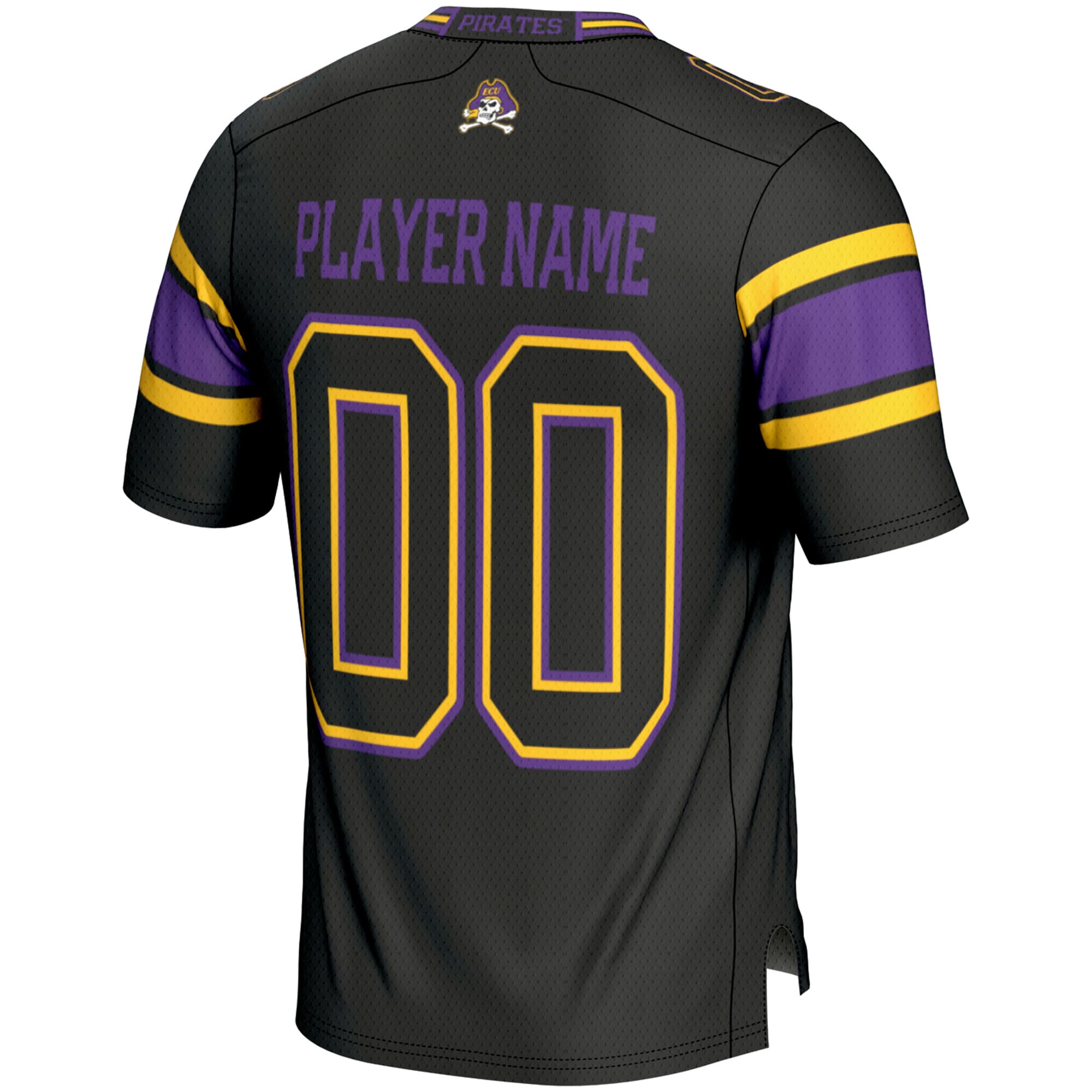 ECU Pirates Football Jersey Black - back view
