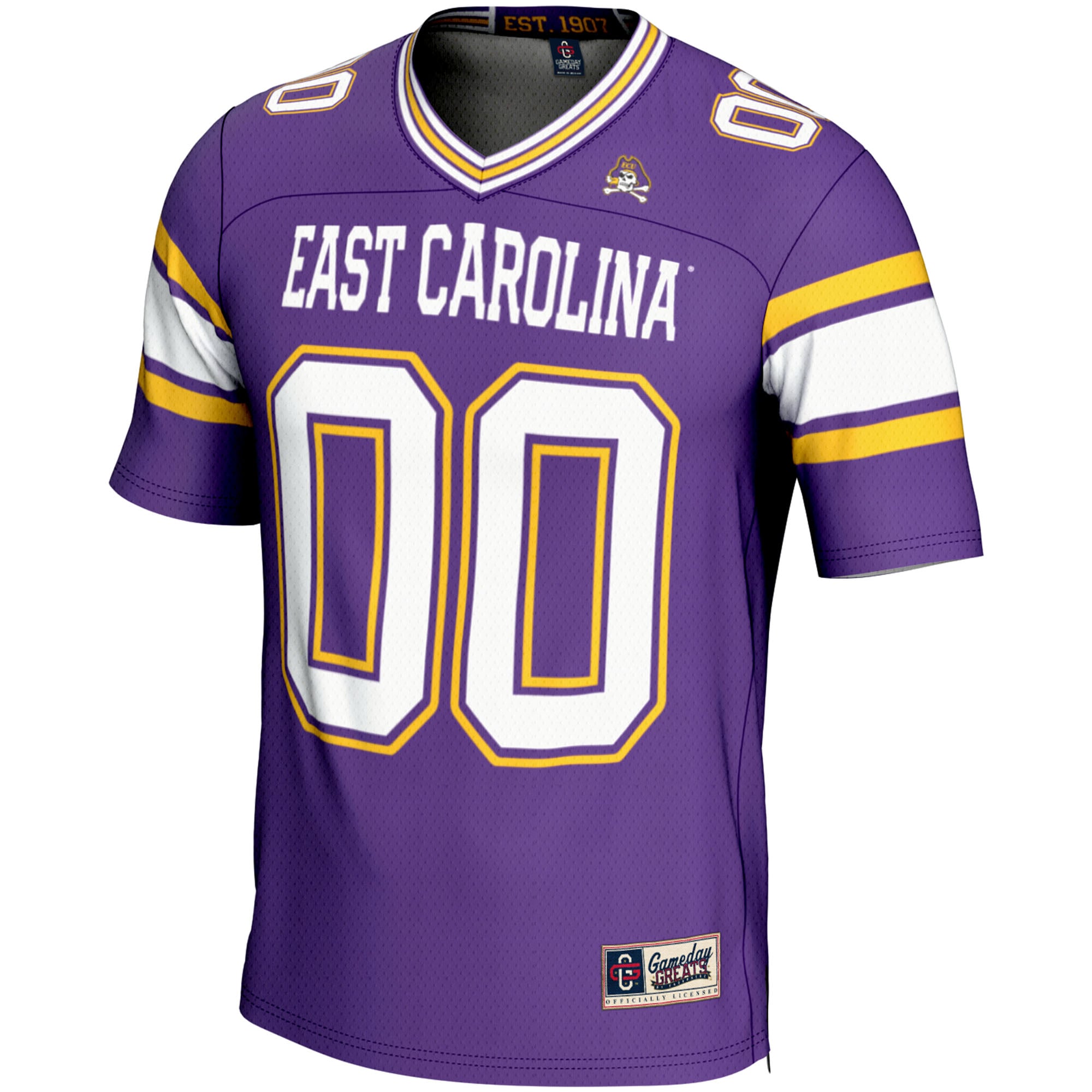 ECU Pirates Football Jersey Purple - front view