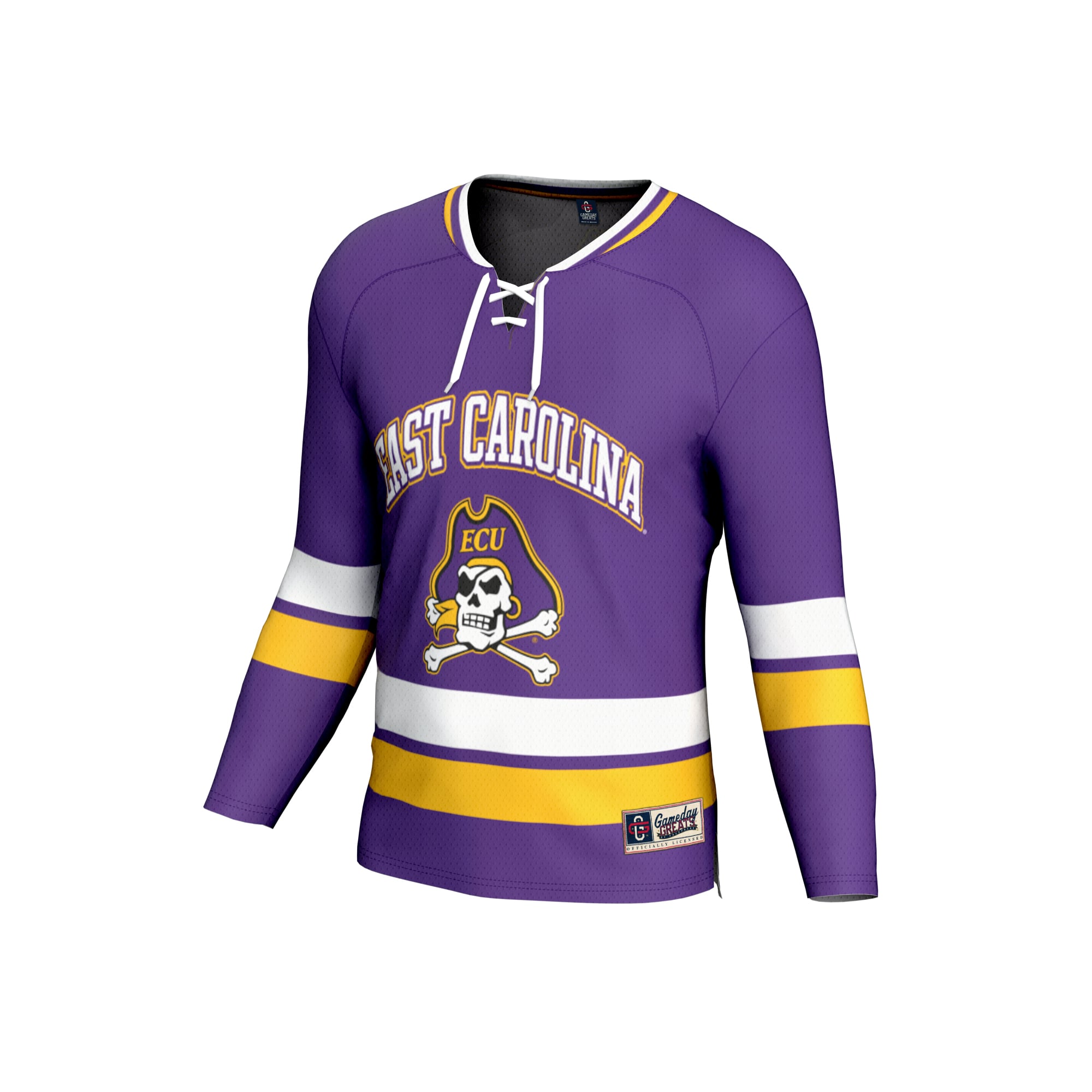 ECU Pirates Unisex Spirit Hockey Jersey Purple - front view