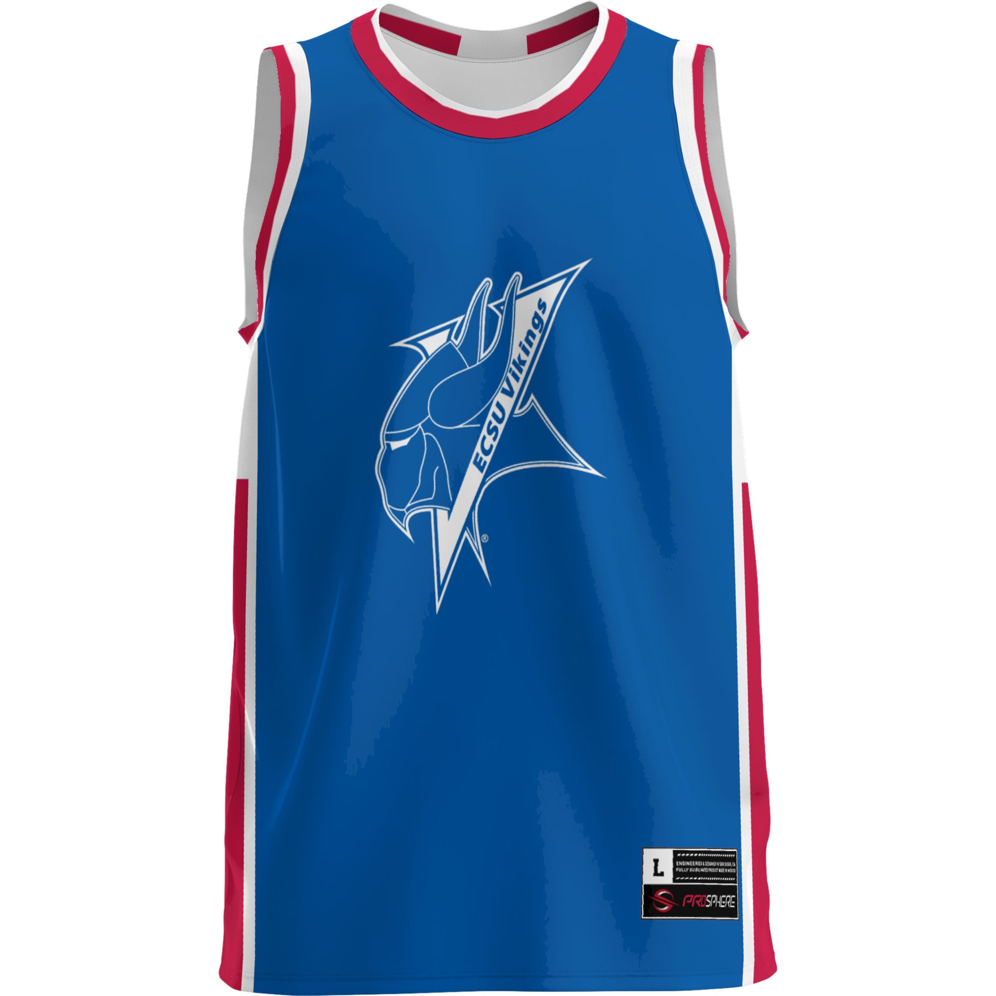 Elizabeth City State University Vikings Lightweight Basketball Jersey Royal - front view