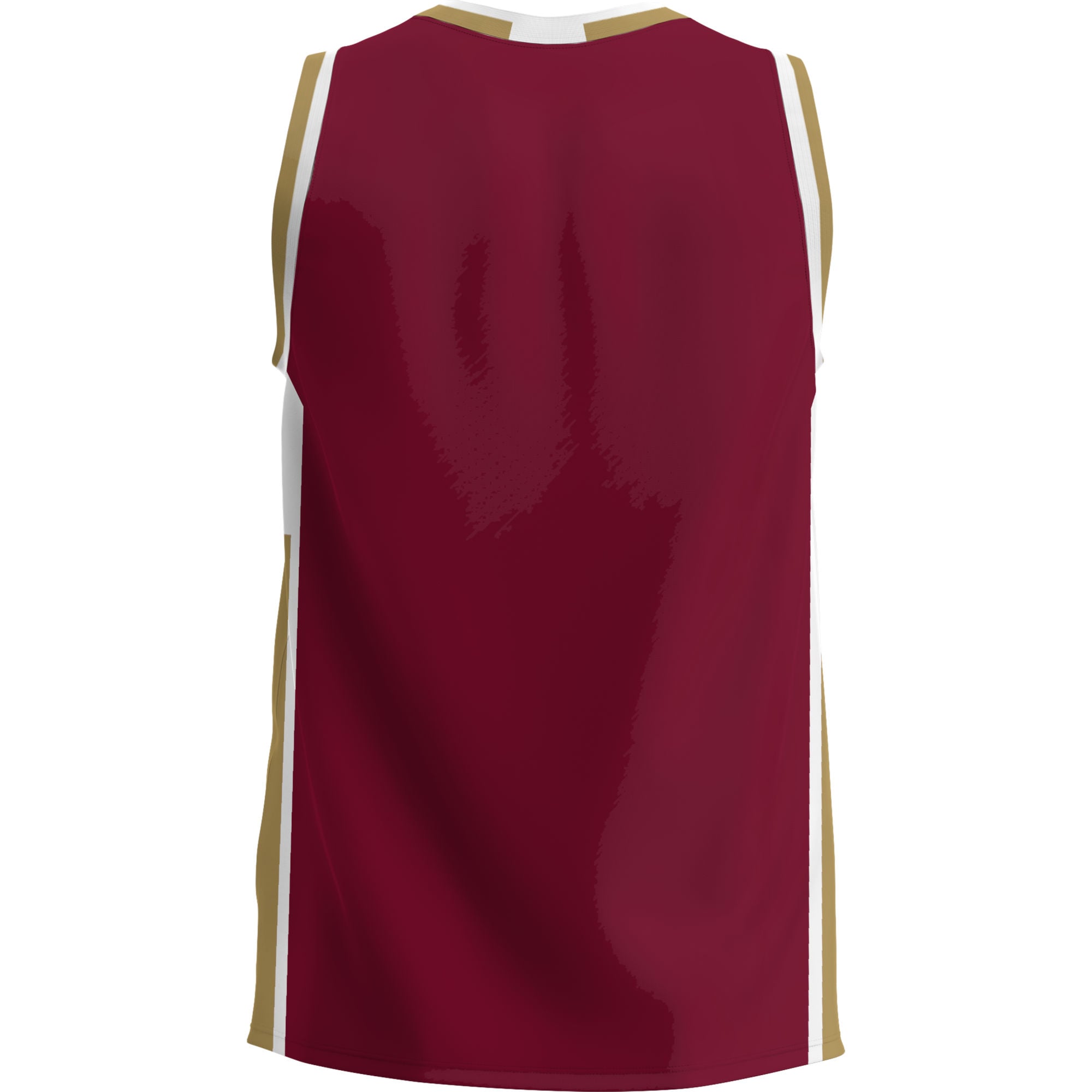 Elon Phoenix Lightweight Basketball Jersey Maroon - back view