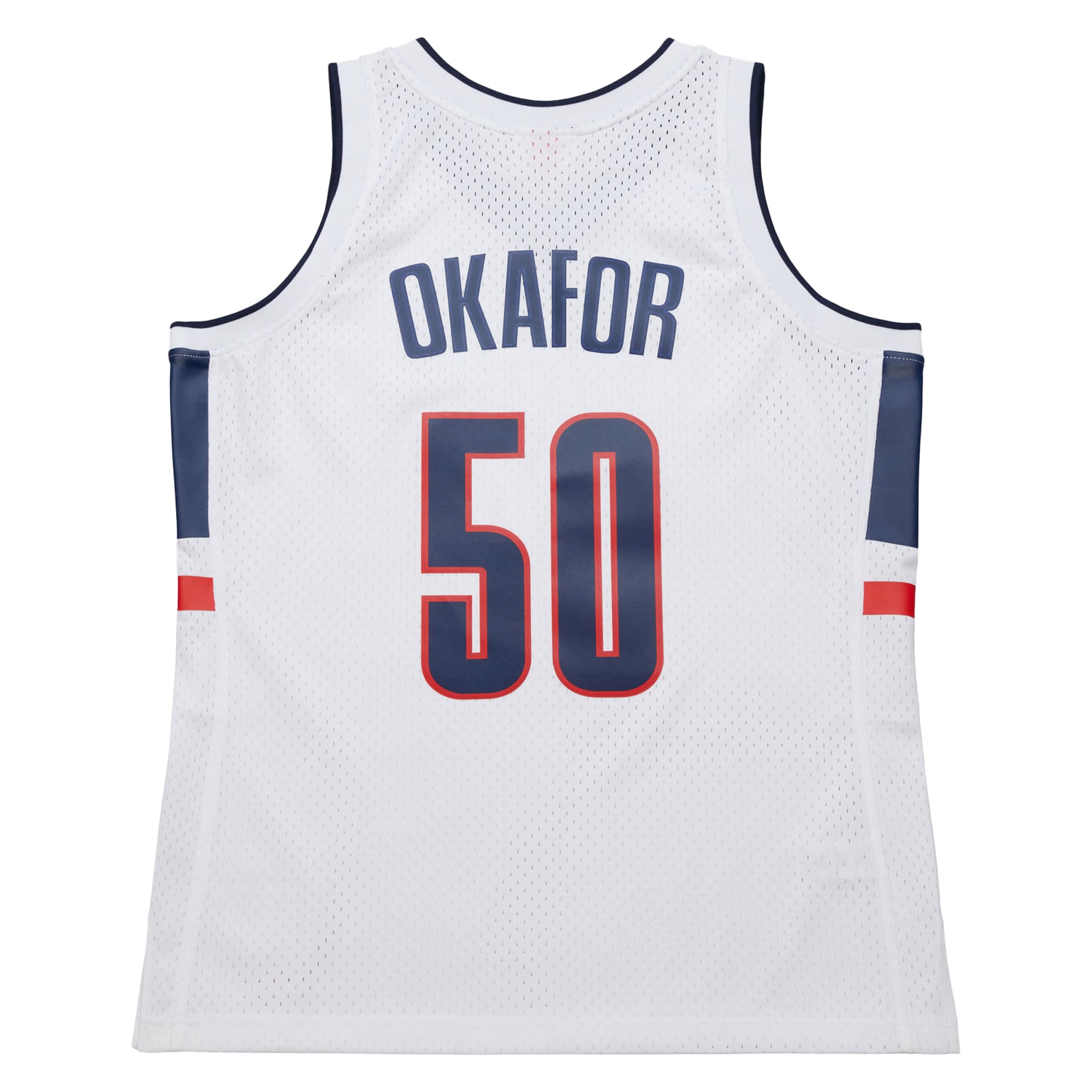 Emeka Okafor UConn Huskies 2001/02 Jersey White - back view