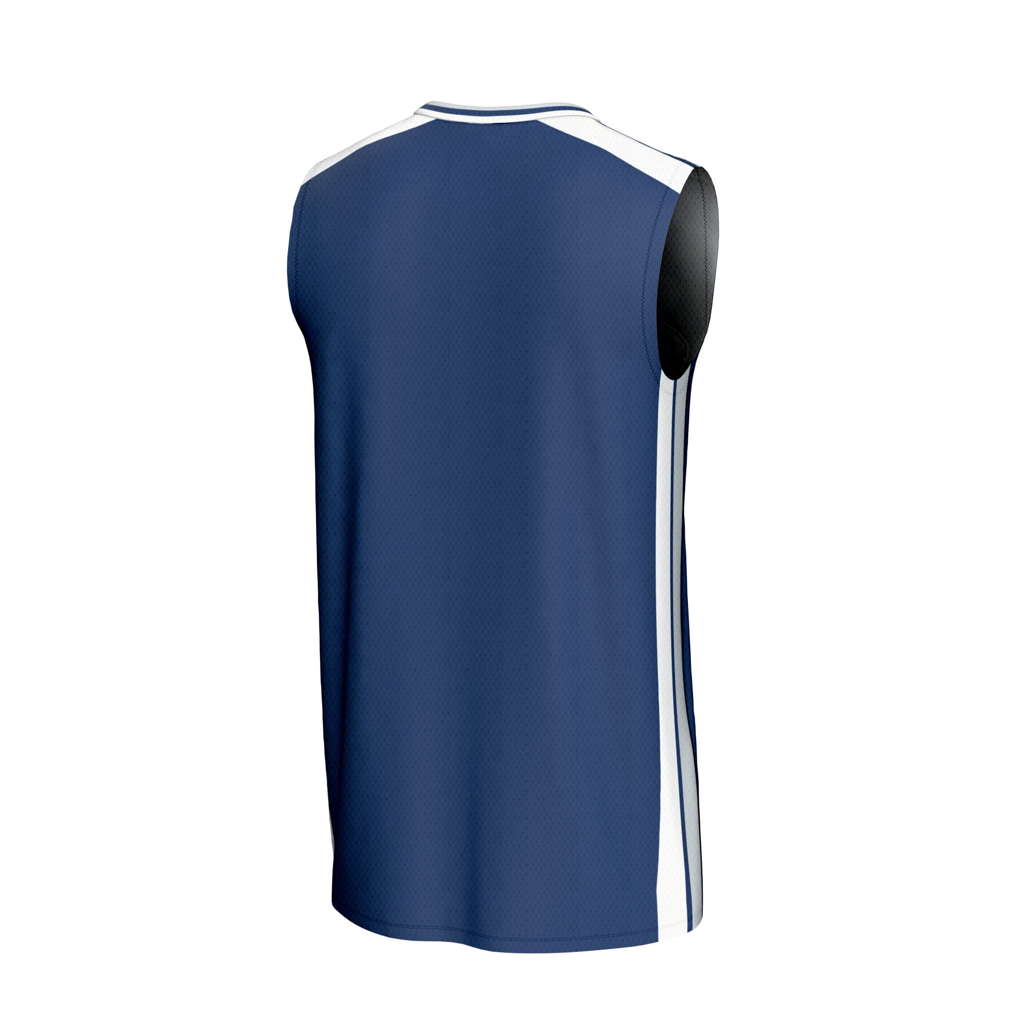 Emory Eagles Basketball Jersey Blue - back view