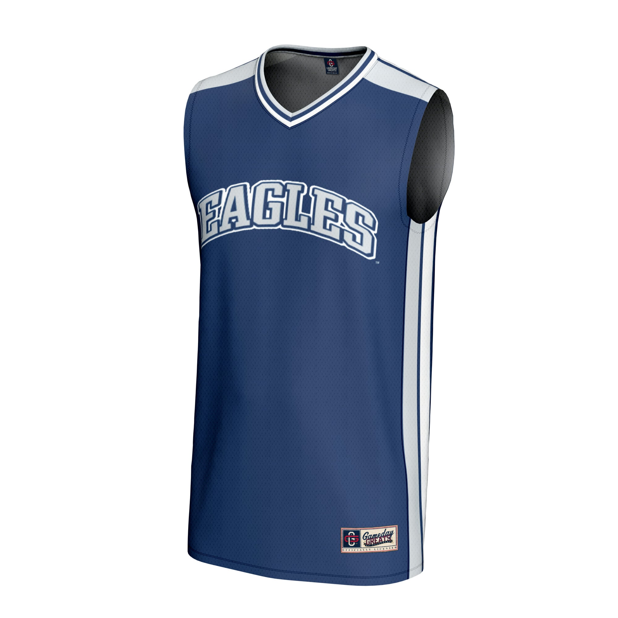 Emory Eagles Basketball Jersey Blue - front view