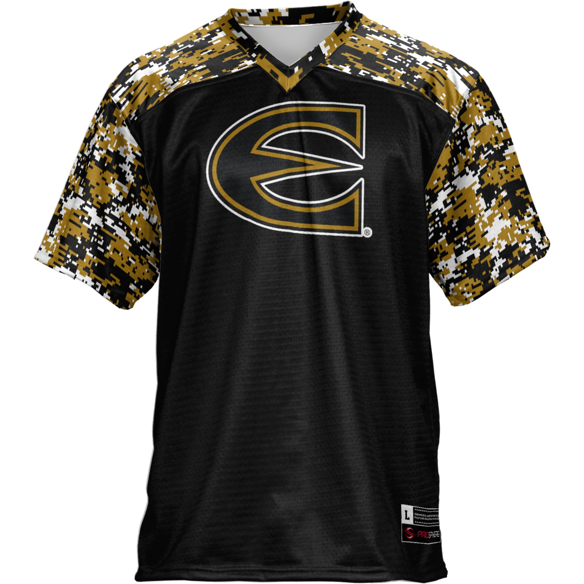 Emporia State Hornets Football Jersey Black - front view