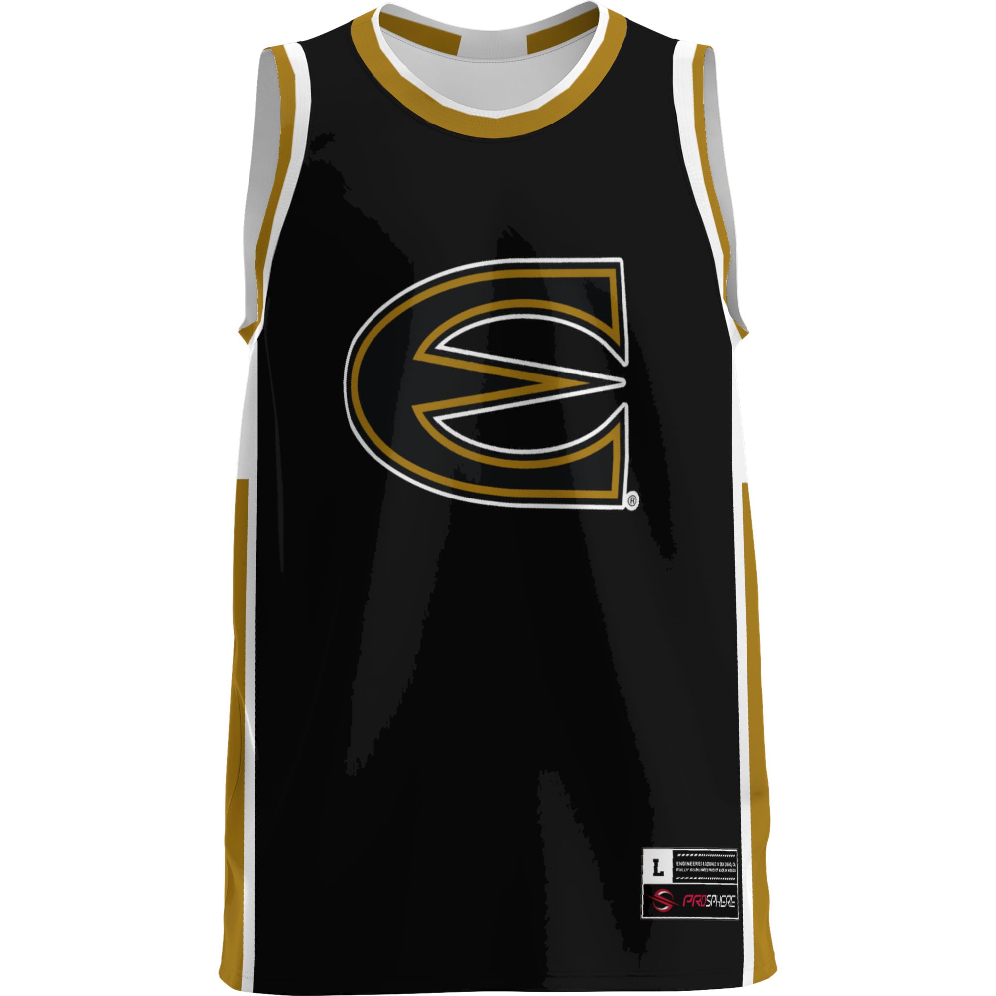 Emporia State Hornets Lightweight Basketball Jersey Gold - front view