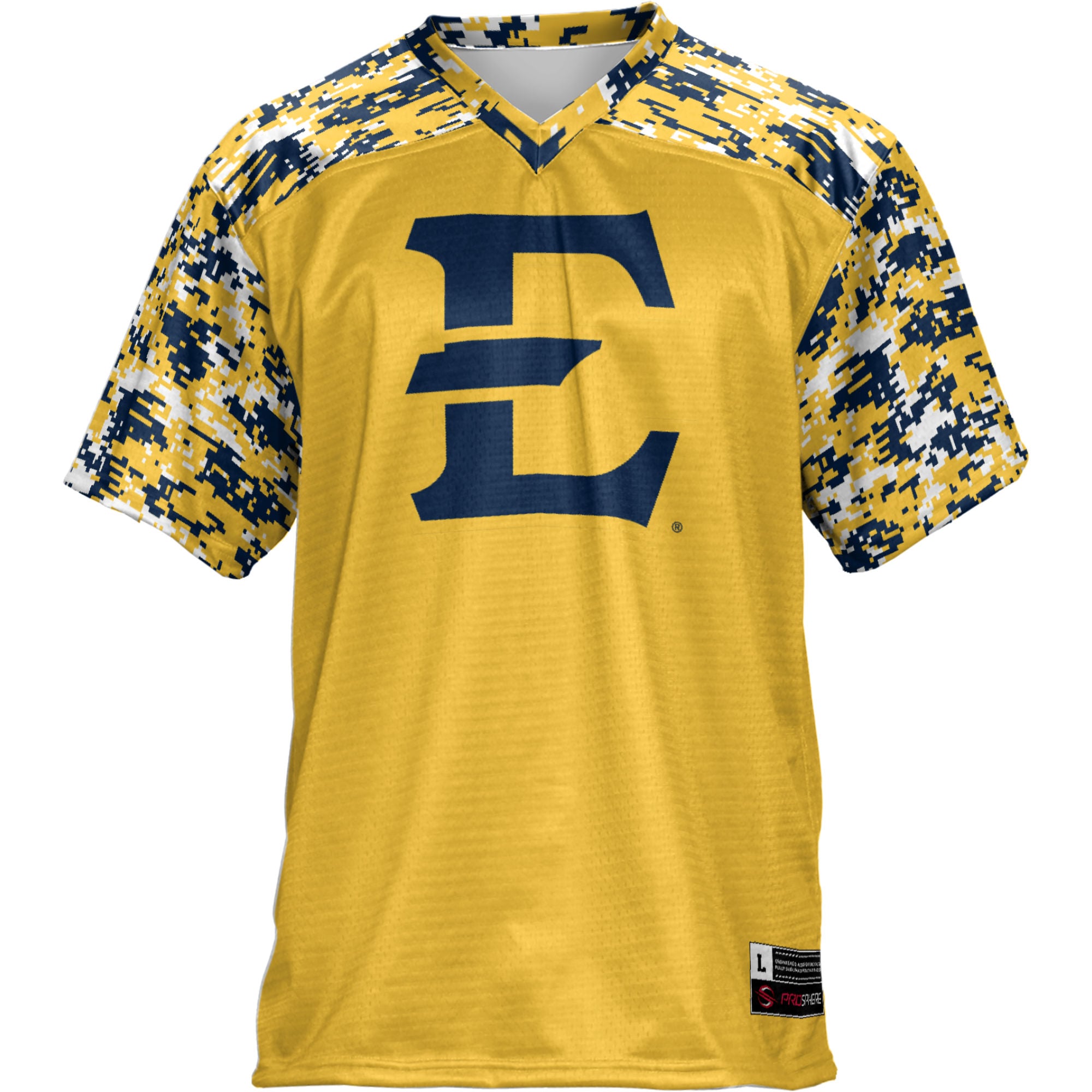 ETSU Buccaneers Football Jersey Gold - front view