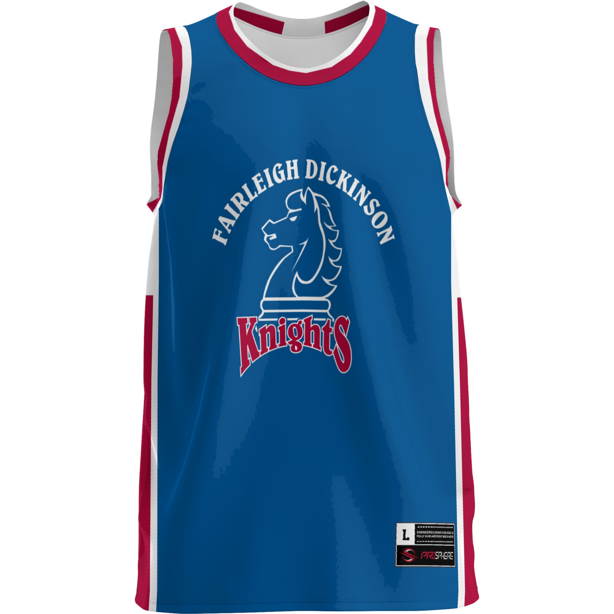 Fairleigh Dickinson Knights Lightweight Basketball Jersey Blue - front view