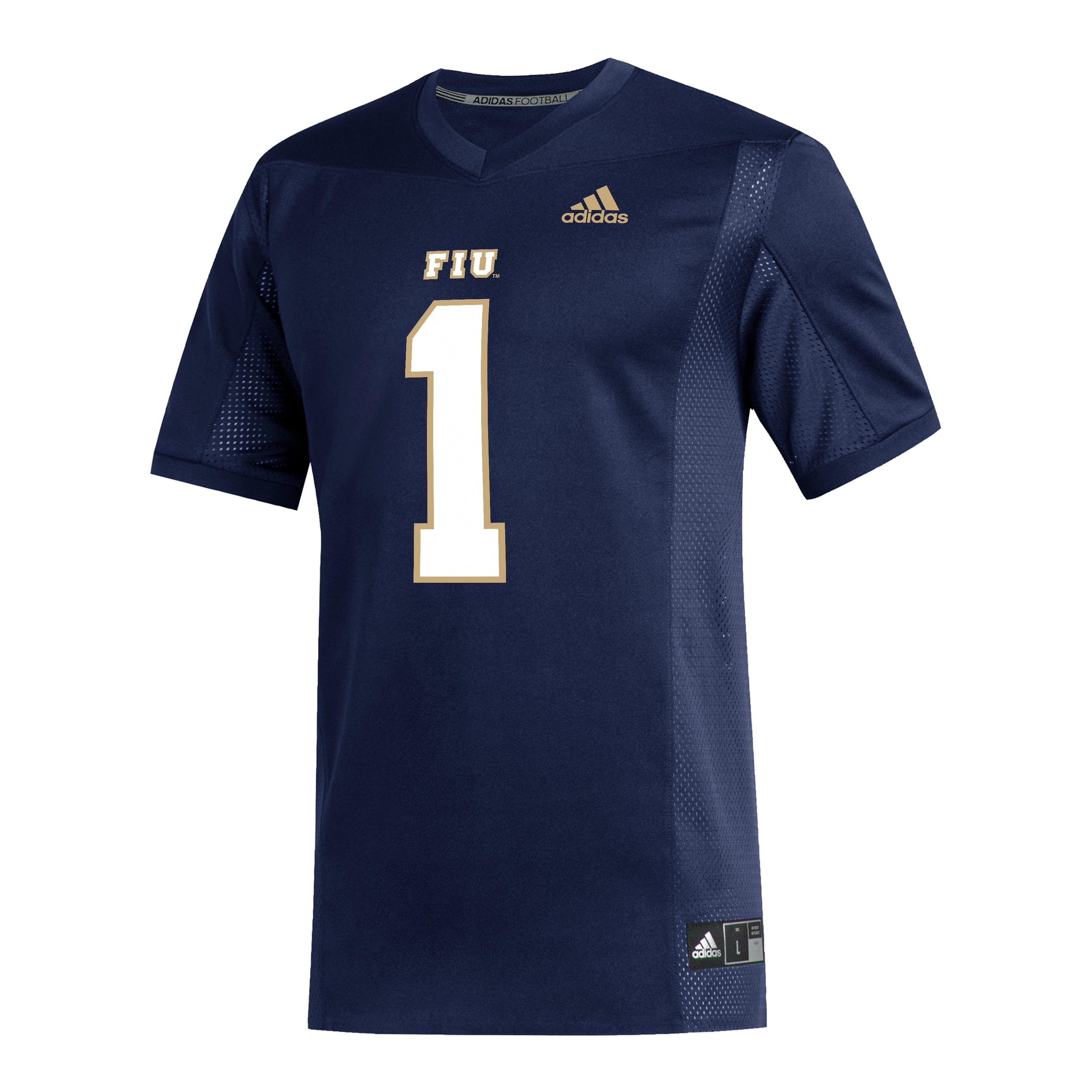 #1 FIU Panthers Football Jersey Navy - front view