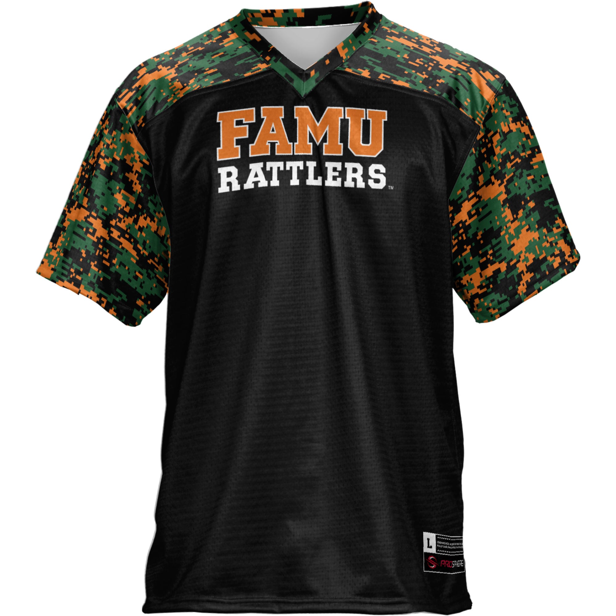 Florida A&M Rattlers Football Jersey Black - front view