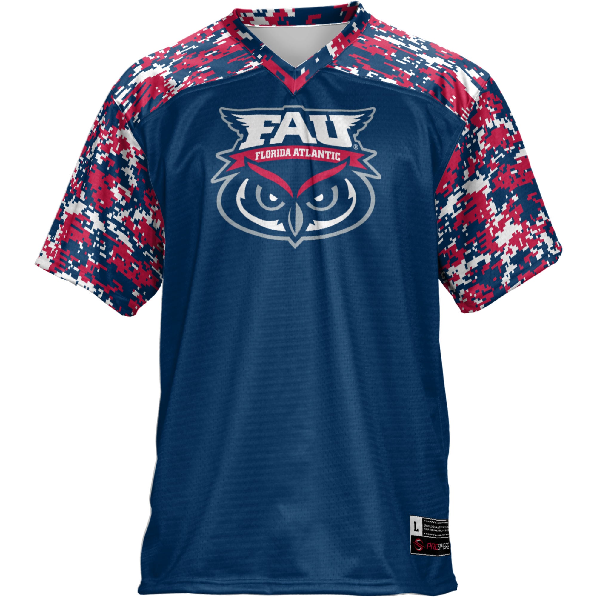 Florida Atlantic Owls Football Jersey Navy - front view