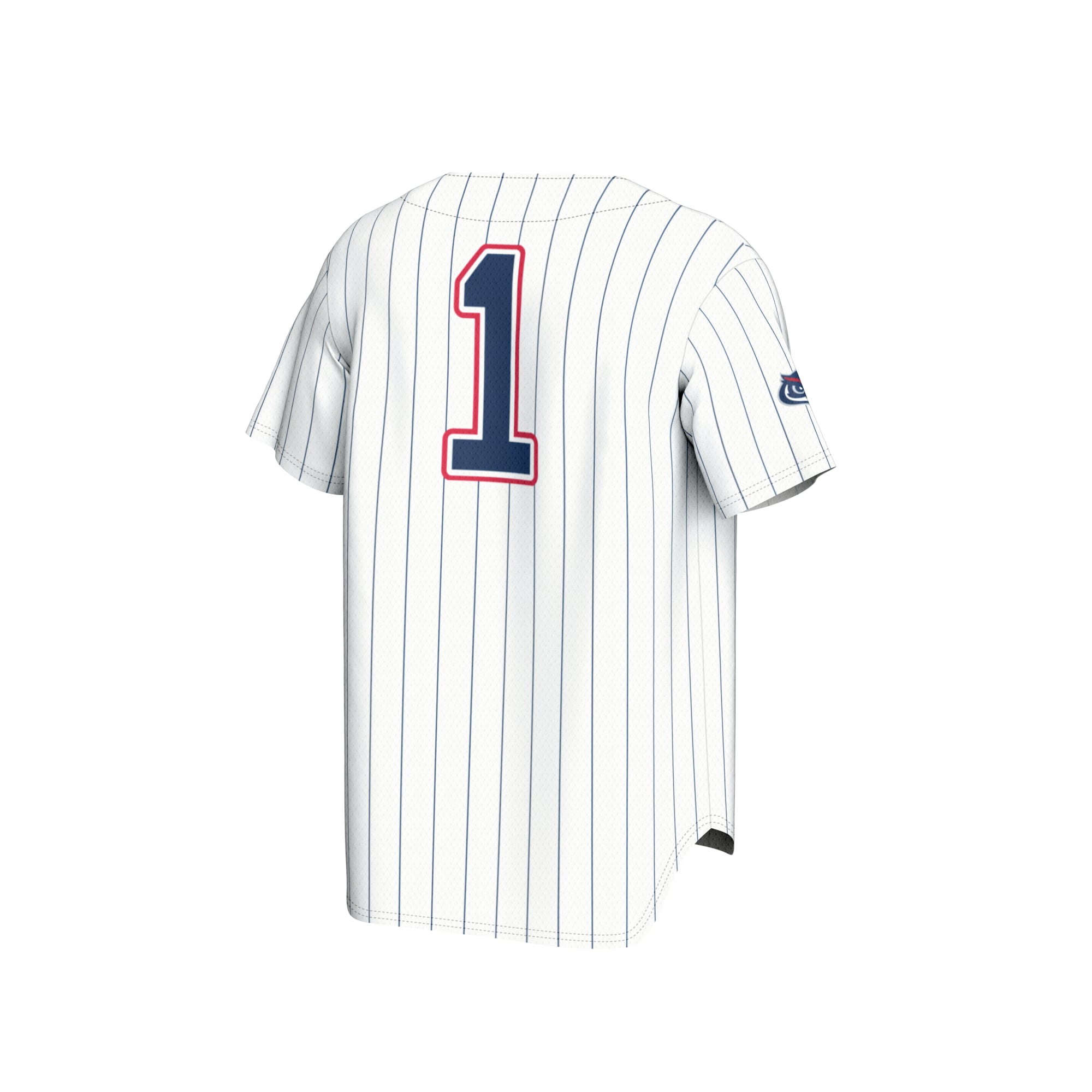 #1 Florida Atlantic Owls Unisex Collegiate Baseball Fashion Jersey White - back view