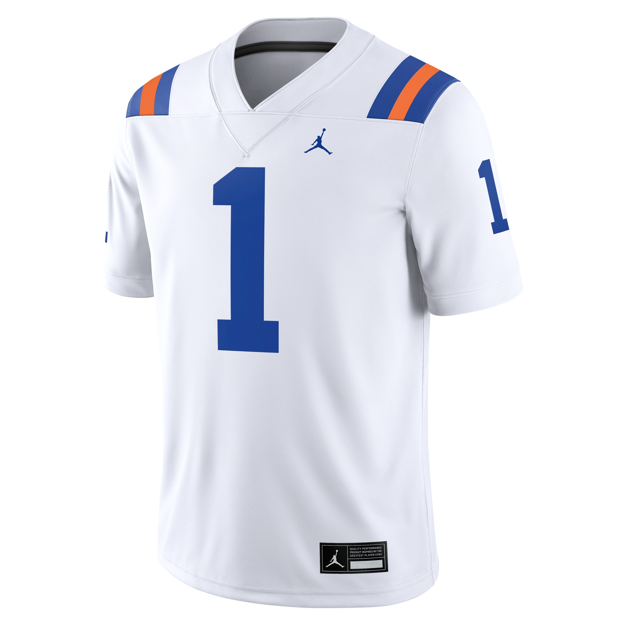 #1 Florida Gators Alternate Football Jersey White - front view