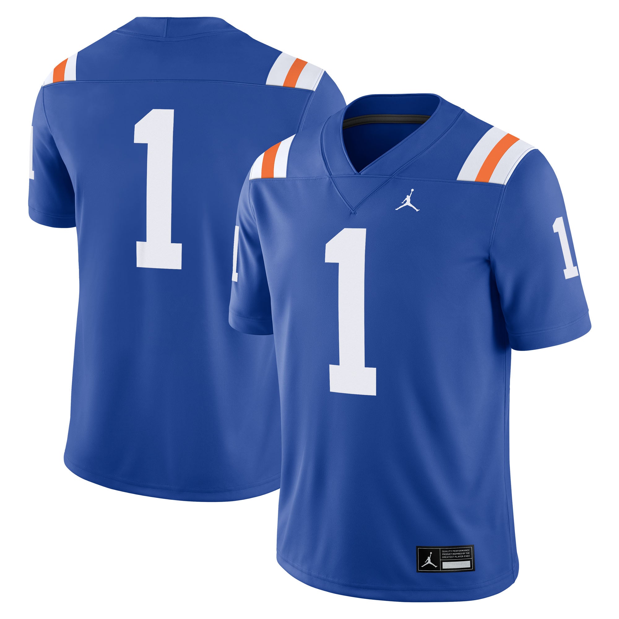 #1 Florida Gators Alternate Jersey Royal - front and back view