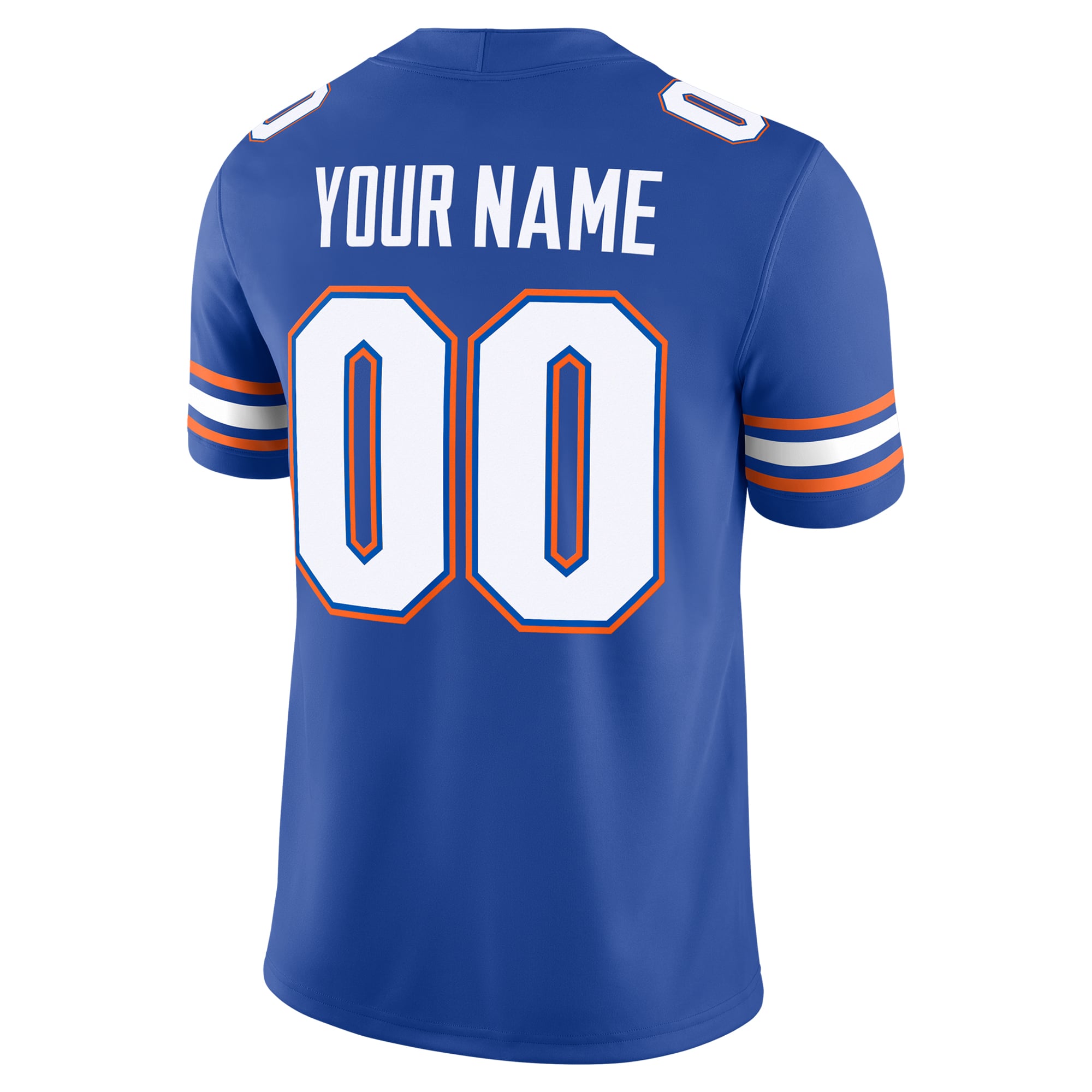 Florida Gators Custom Jersey Royal - back view