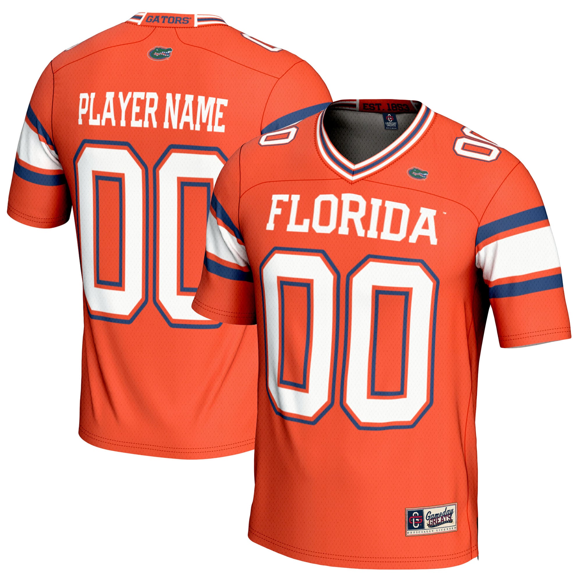 Florida Gators Football Jersey Orange - front and back view