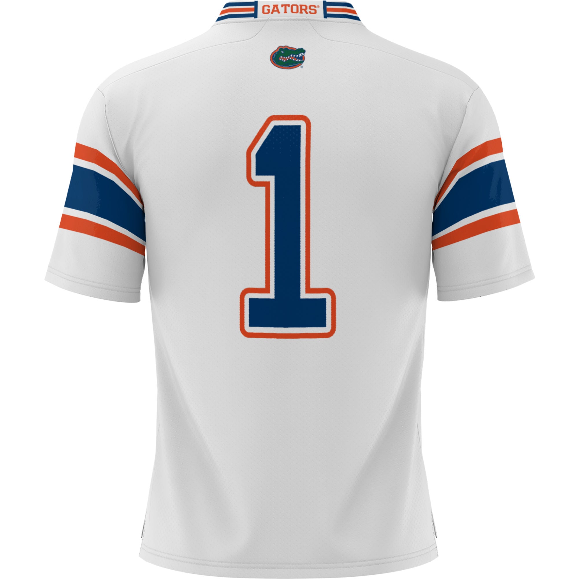 #1 Florida Gators Football Jersey White - back view
