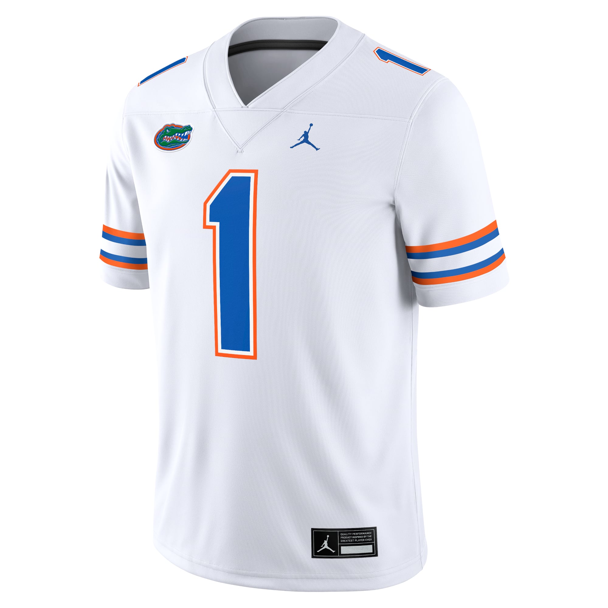 #1 Florida Gators Jersey White - front view