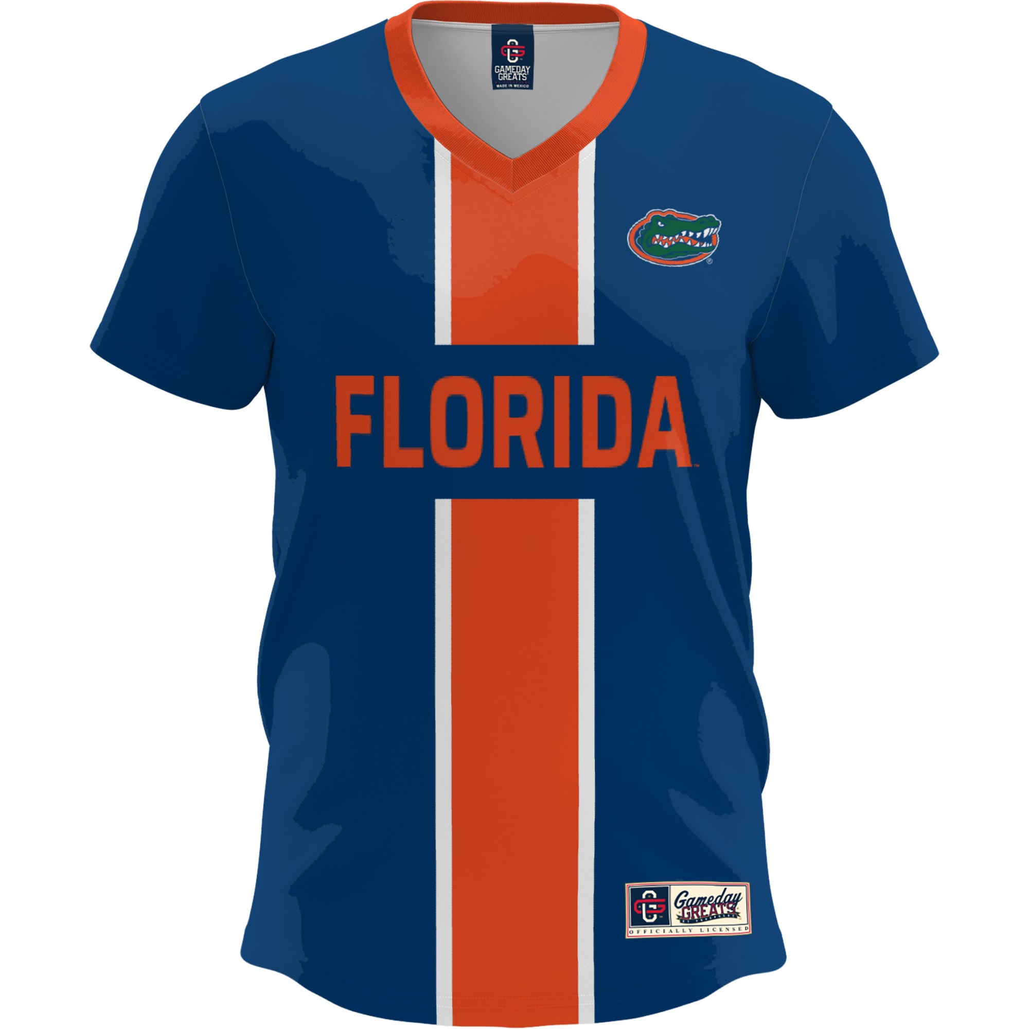 Florida Gators Youth Lightweight Soccer Fashion Jersey Royal - front view