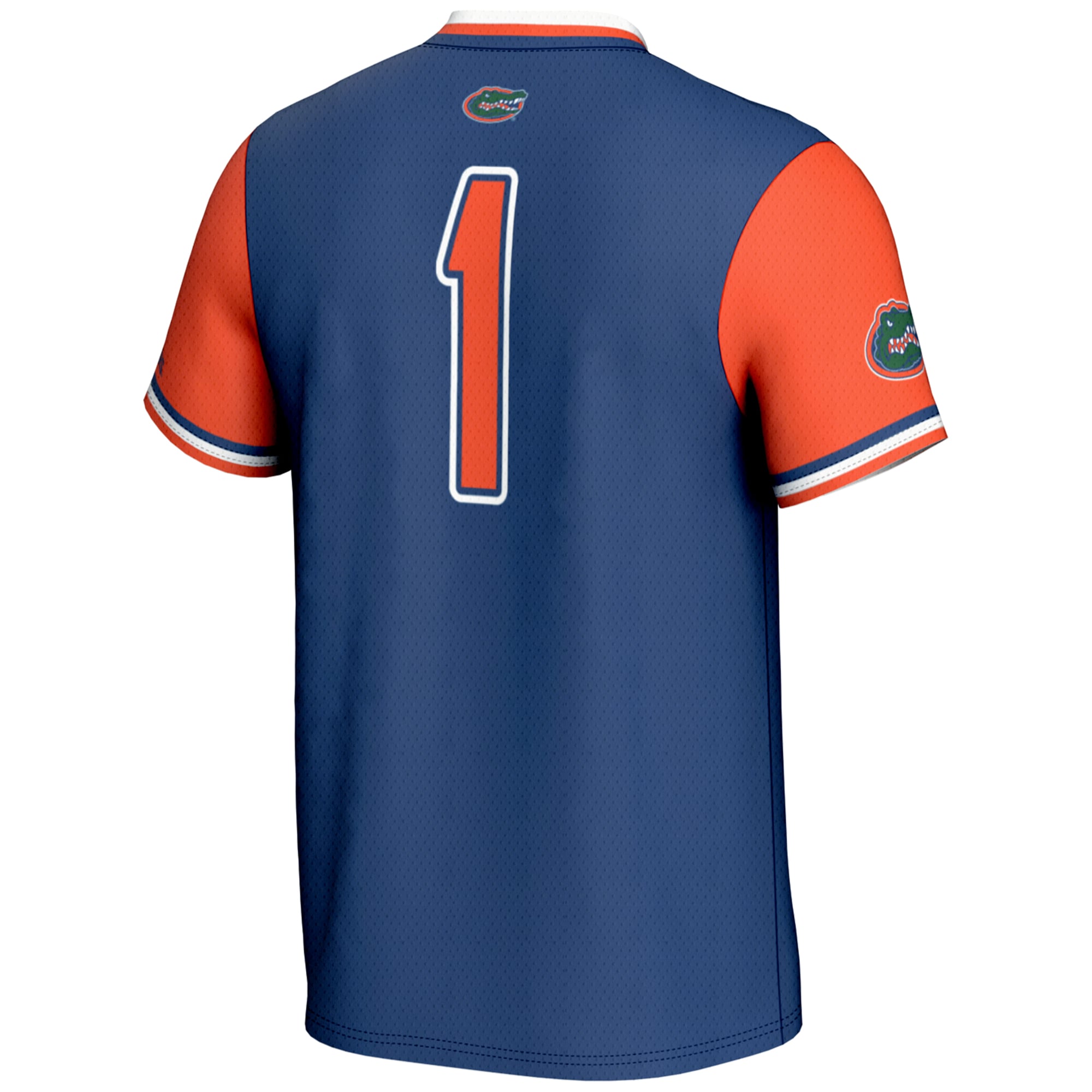#1 Florida Gators Lightweight Softball Jersey Royal - back view