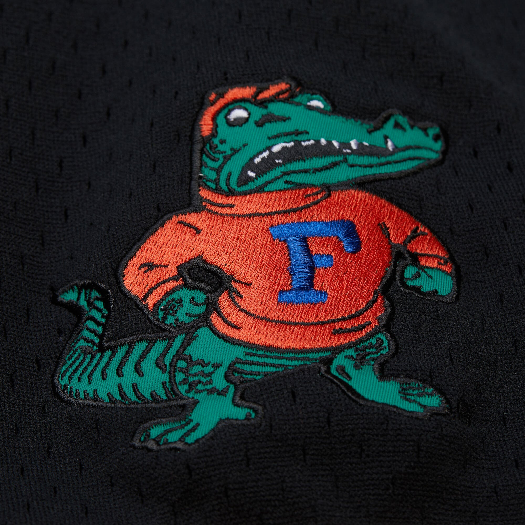 Florida Gators On The Clock Full-Button Fashion Jersey Black - detail view 2