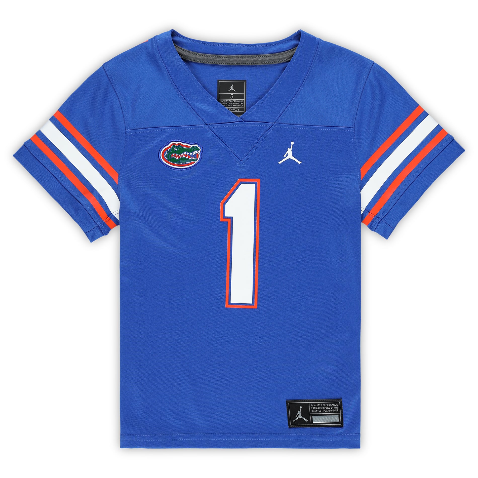 #1 Florida Gators Preschool Jersey Royal - front view