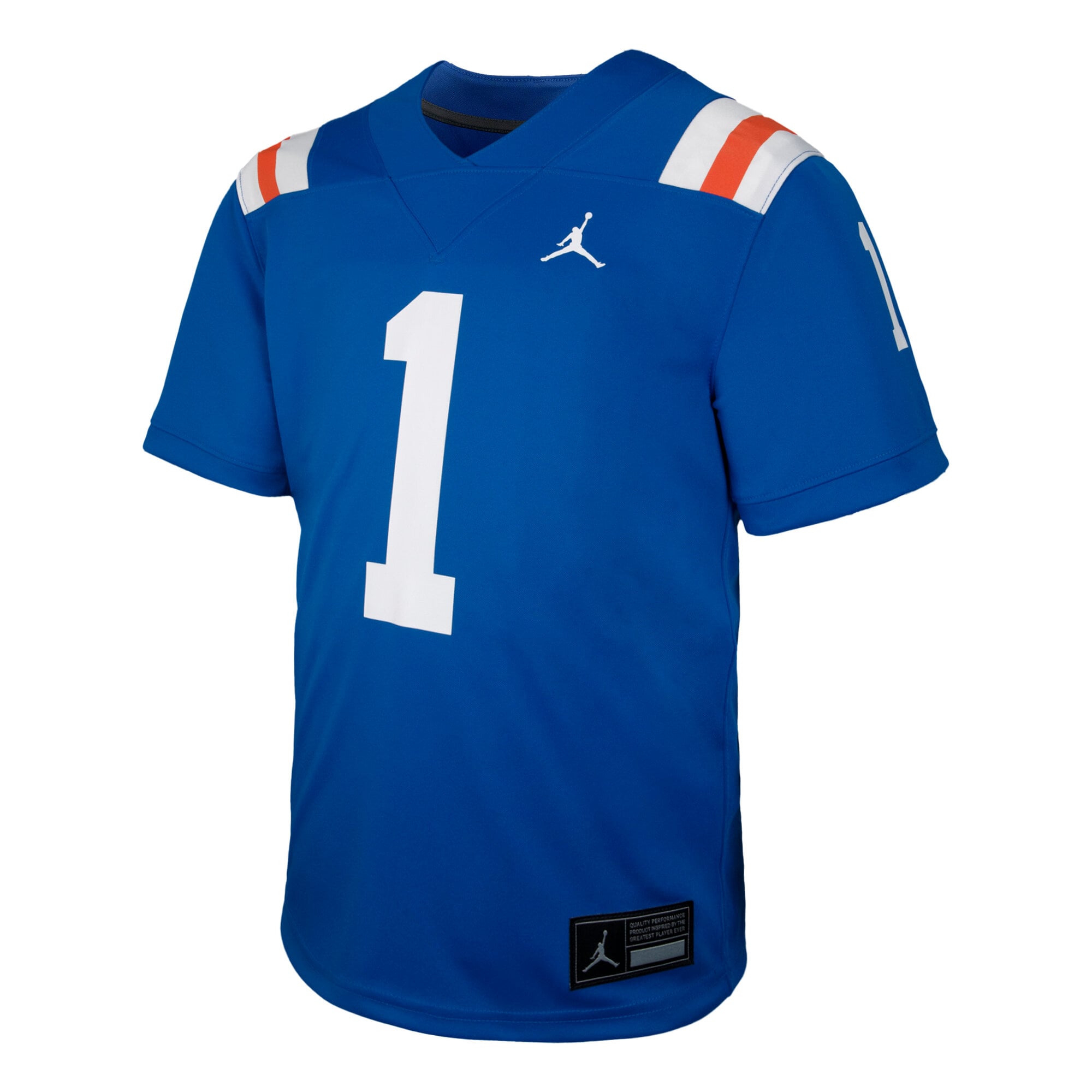 #1 Florida Gators Toddler Alternate Football Jersey Royal - front view