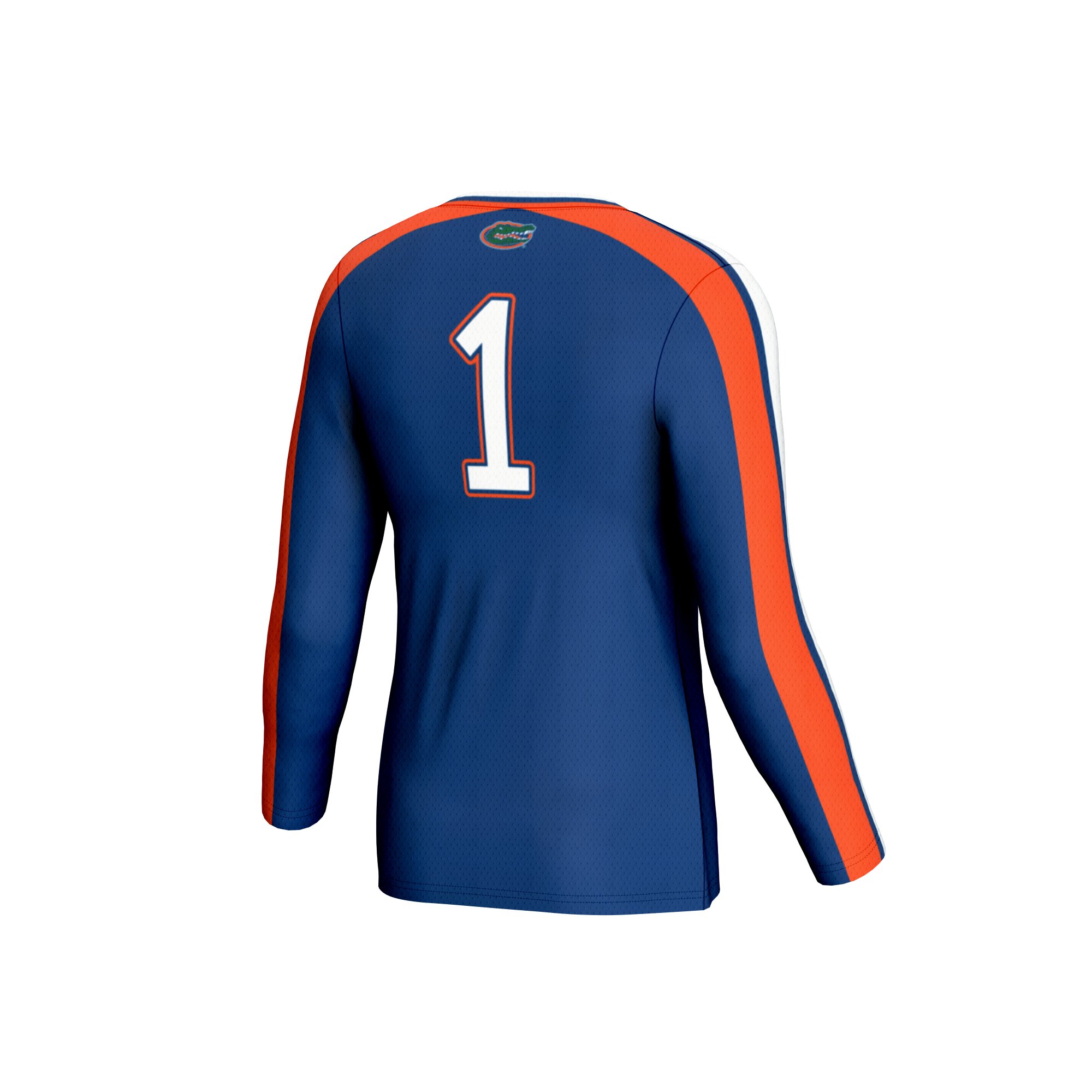 Florida Gators Unisex #1 Lightweight Volleyball Fashion Jersey Royal - back view
