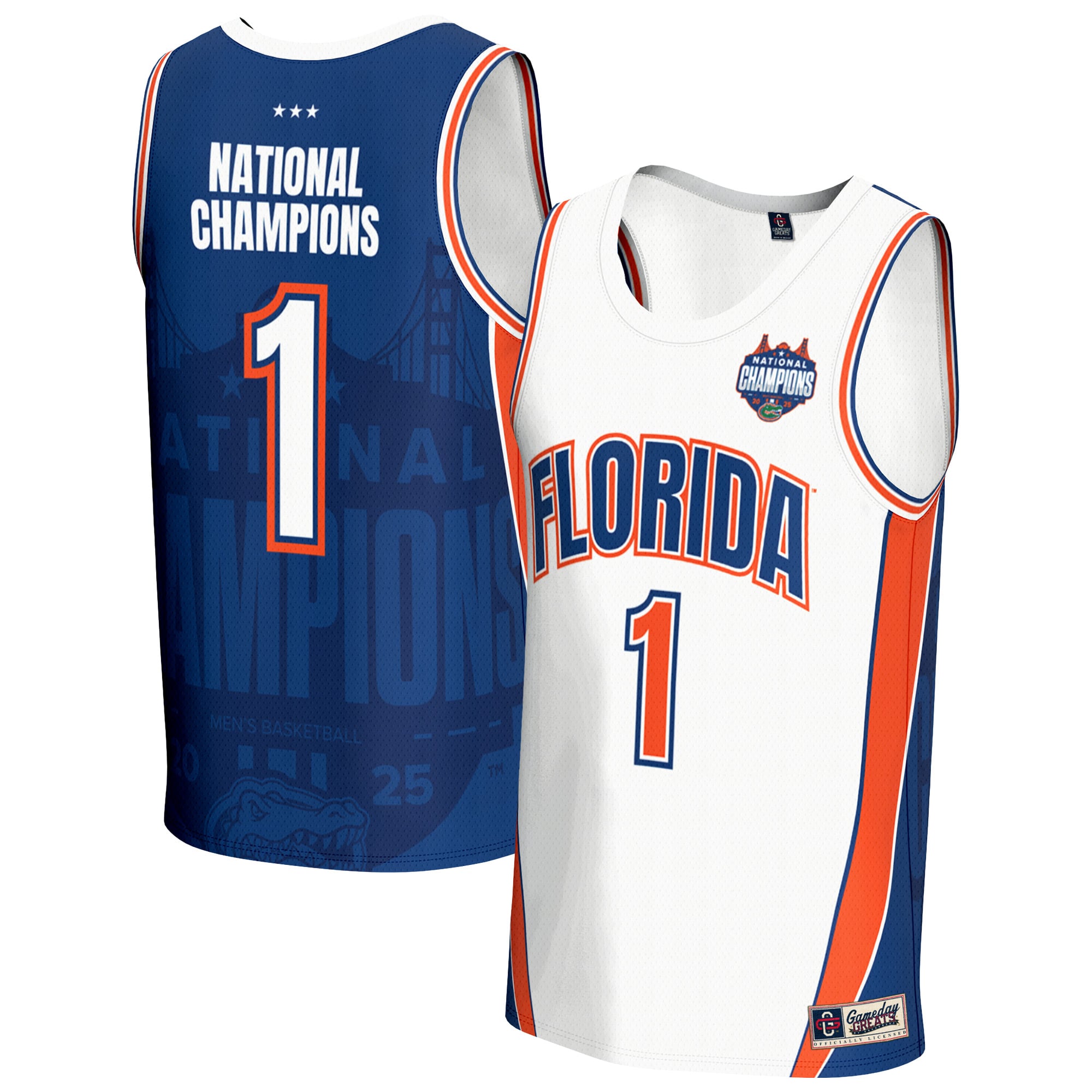 Florida Gators Unisex 2025 NCAA Men's Basketball National Champions - front and back view